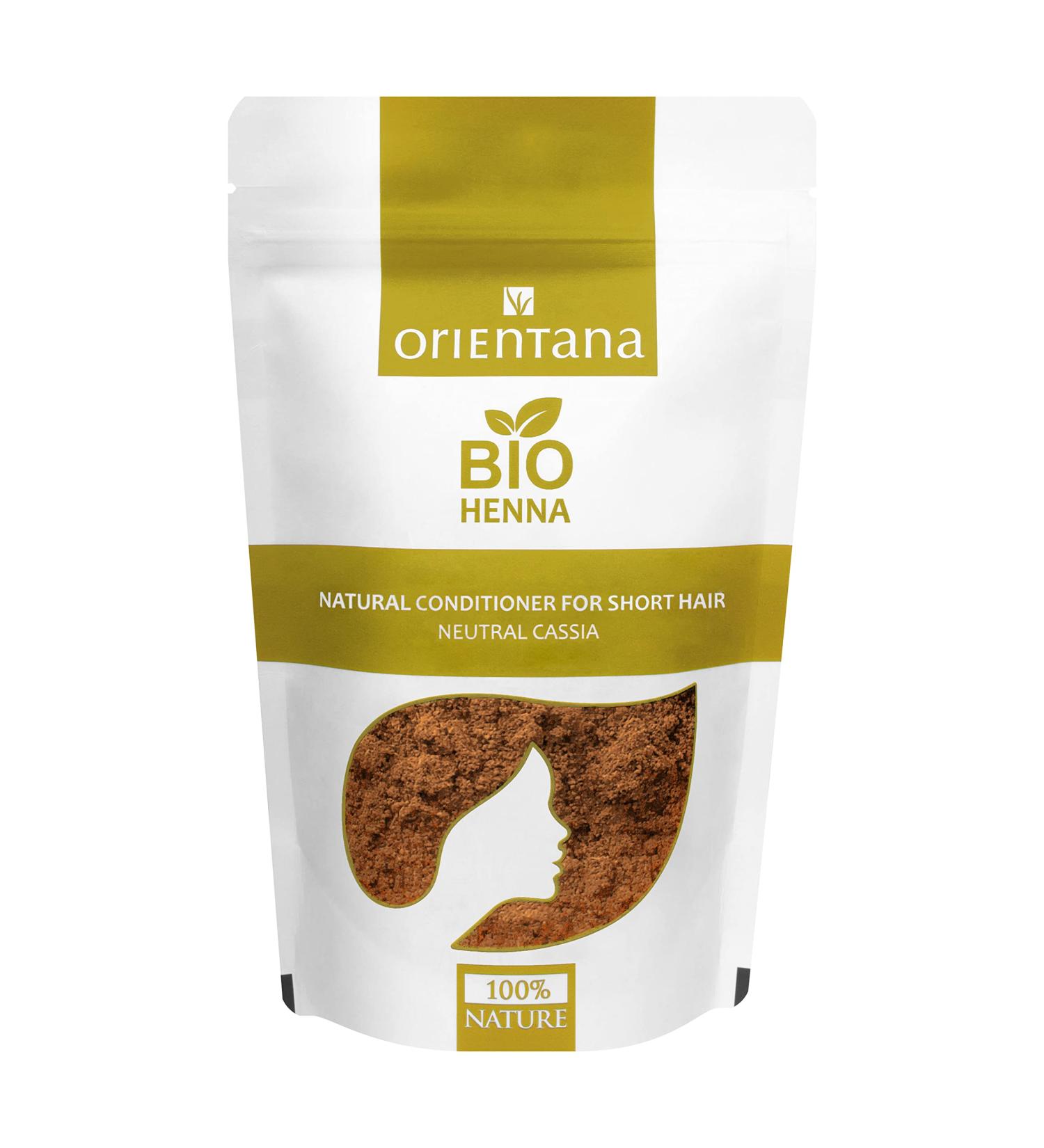 Orientana Organic Henna Powder for Short Hair | 100% Natural & Vegan Hair Conditioner | Colorless Sulfate & Paraben-Free | Strengthens Hair - 50g - Buy Online on SooperMarket.com