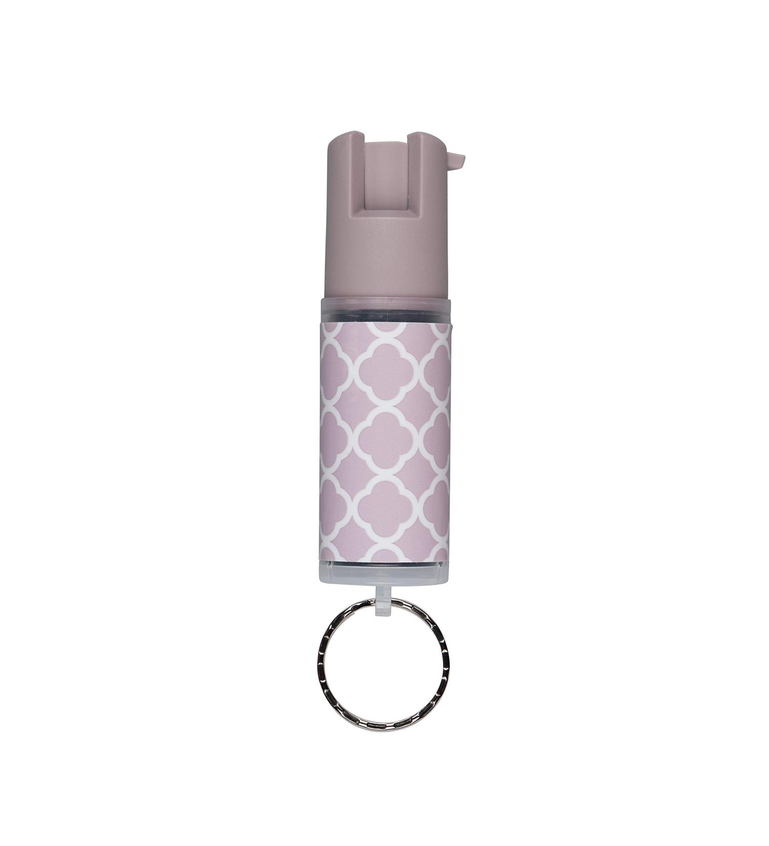 SABRE Pepper Spray Keychain: 25 Bursts, 10-Foot Range, UV Dye, Twist Lock Safety - Purple - Buy Online on SooperMarket.com