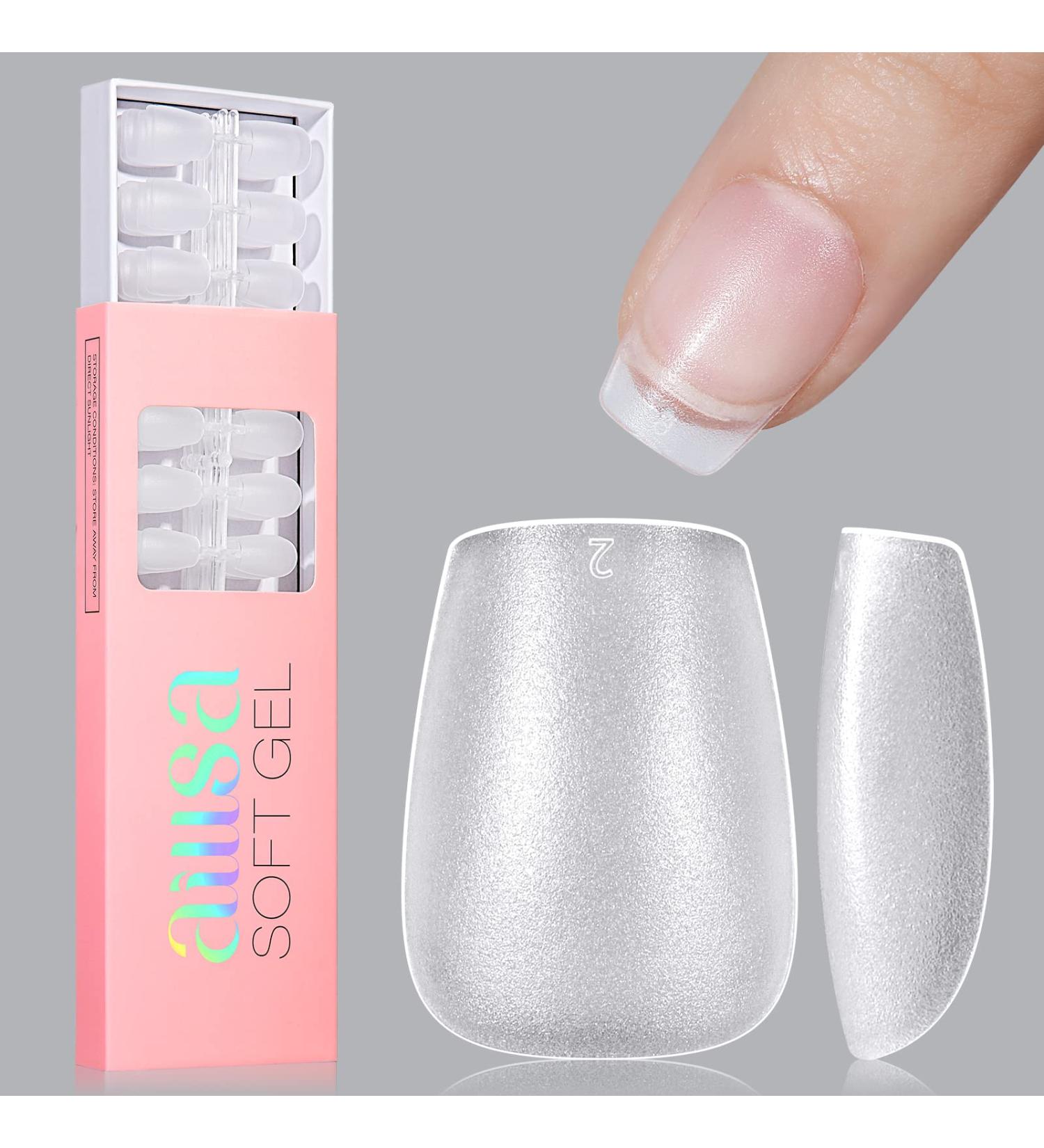 AILLSA Extra Short Coffin Nail Tips - Matte Soft Gel Full Cover Nails for Mothers Day - 240PCS, 15 Sizes - Buy Online on SooperMarket.com