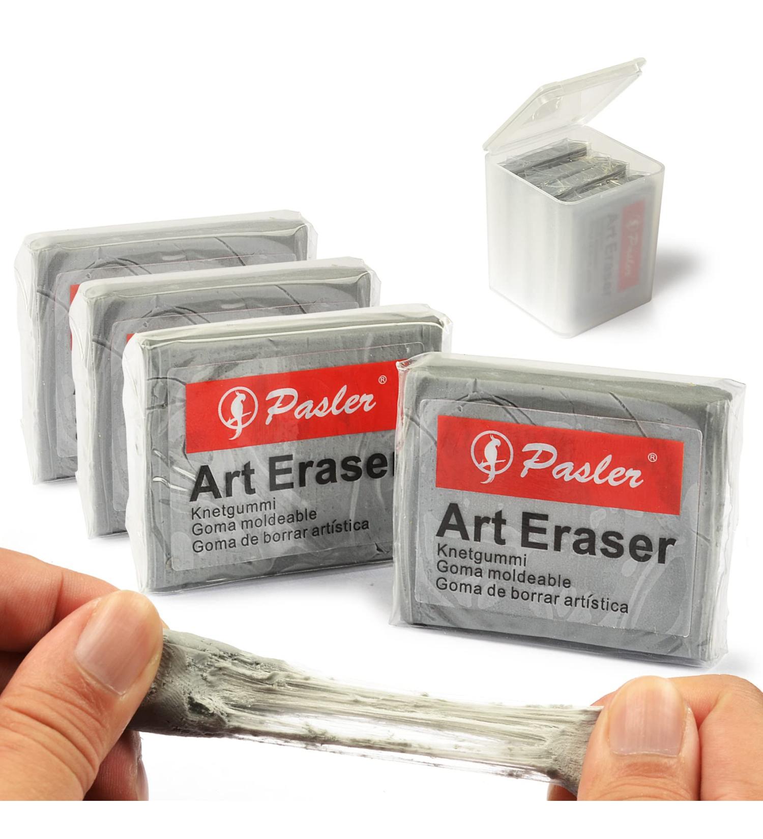 Pasler Kneaded Eraser Grey 4 Pack - Sketching Tool for Blending, Shading, and Correcting - Set of 4 - Buy Online on SooperMarket.com