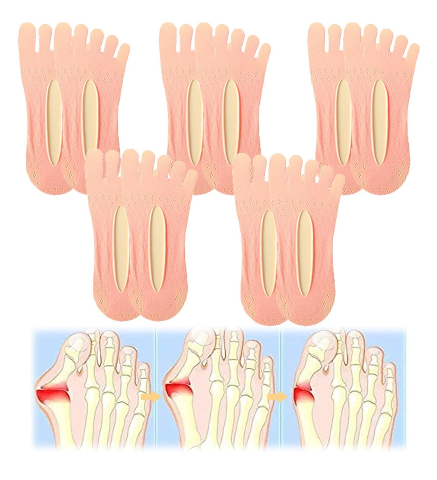 LSNTUU Orthopedic Bunion Relief Socks for Women - Toe Compression & Corrector (Pink, 5 Pairs) - Buy Online on SooperMarket.com