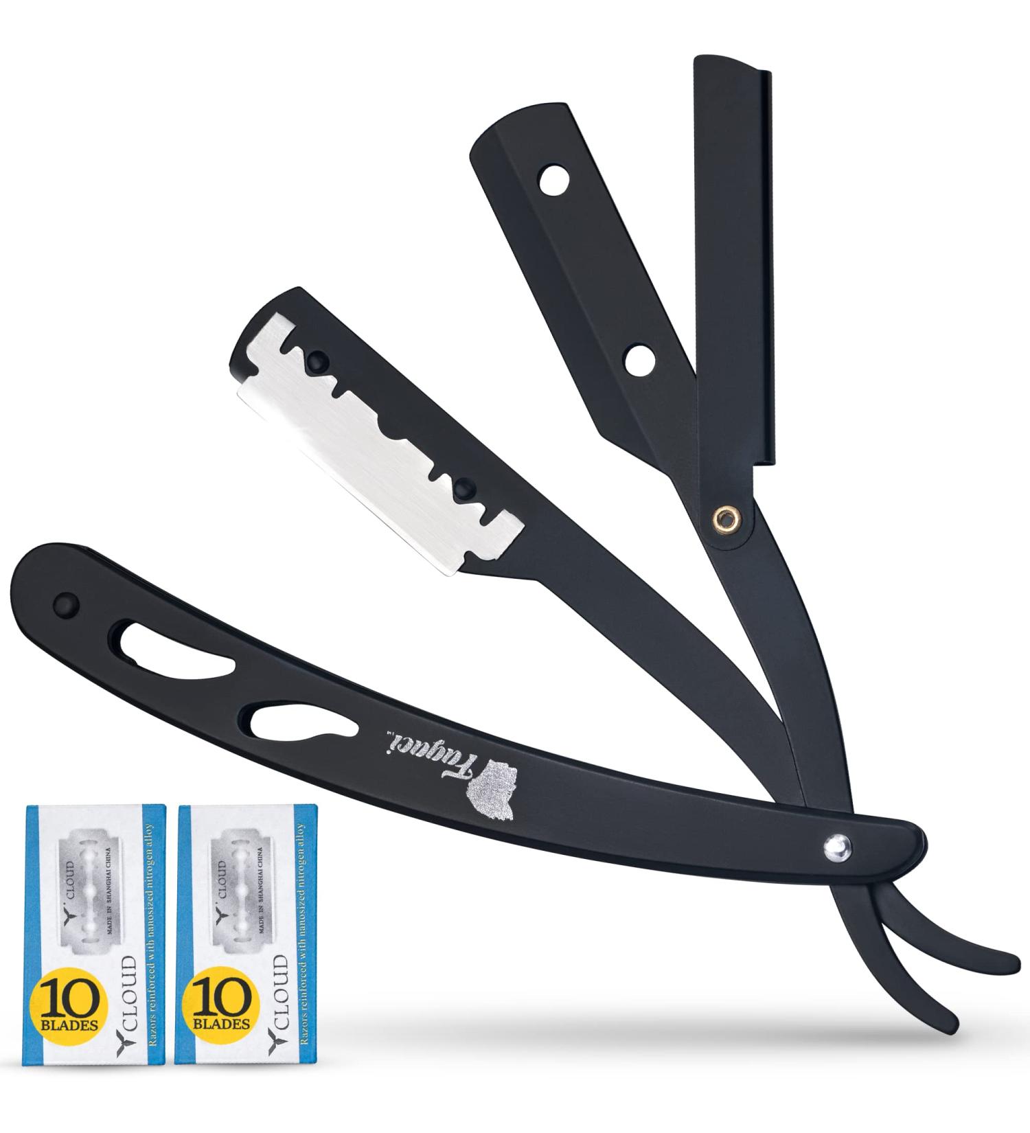 Fagaci Premium Barber Straight Razor for Men | Durable Rust Proof Straight Edge Razor | Perfectly Balanced Navajas Para Barbero - Buy Online on SooperMarket.com