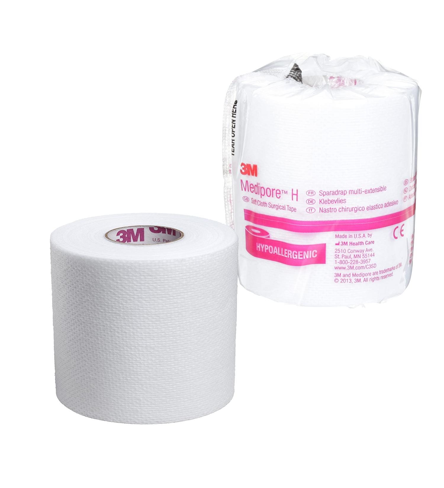3M Medipore H Soft Cloth Surgical Tape 2863 - 3 inch x 10 yard - 12 rolls/case - Buy Online on SooperMarket.com