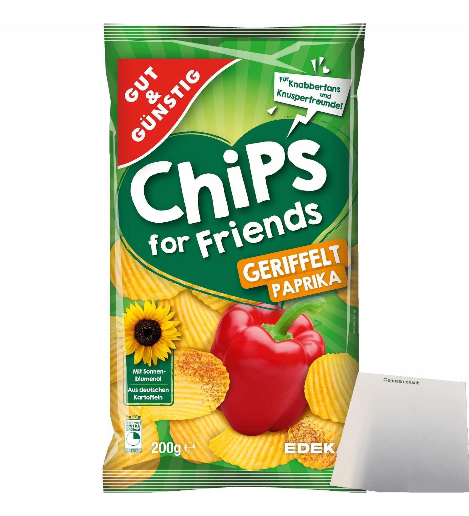 Good&Cheap Paprika Chips - Delicious Ribbed Potato Chips (200g) | Buy Internationally - Buy Online on SooperMarket.com