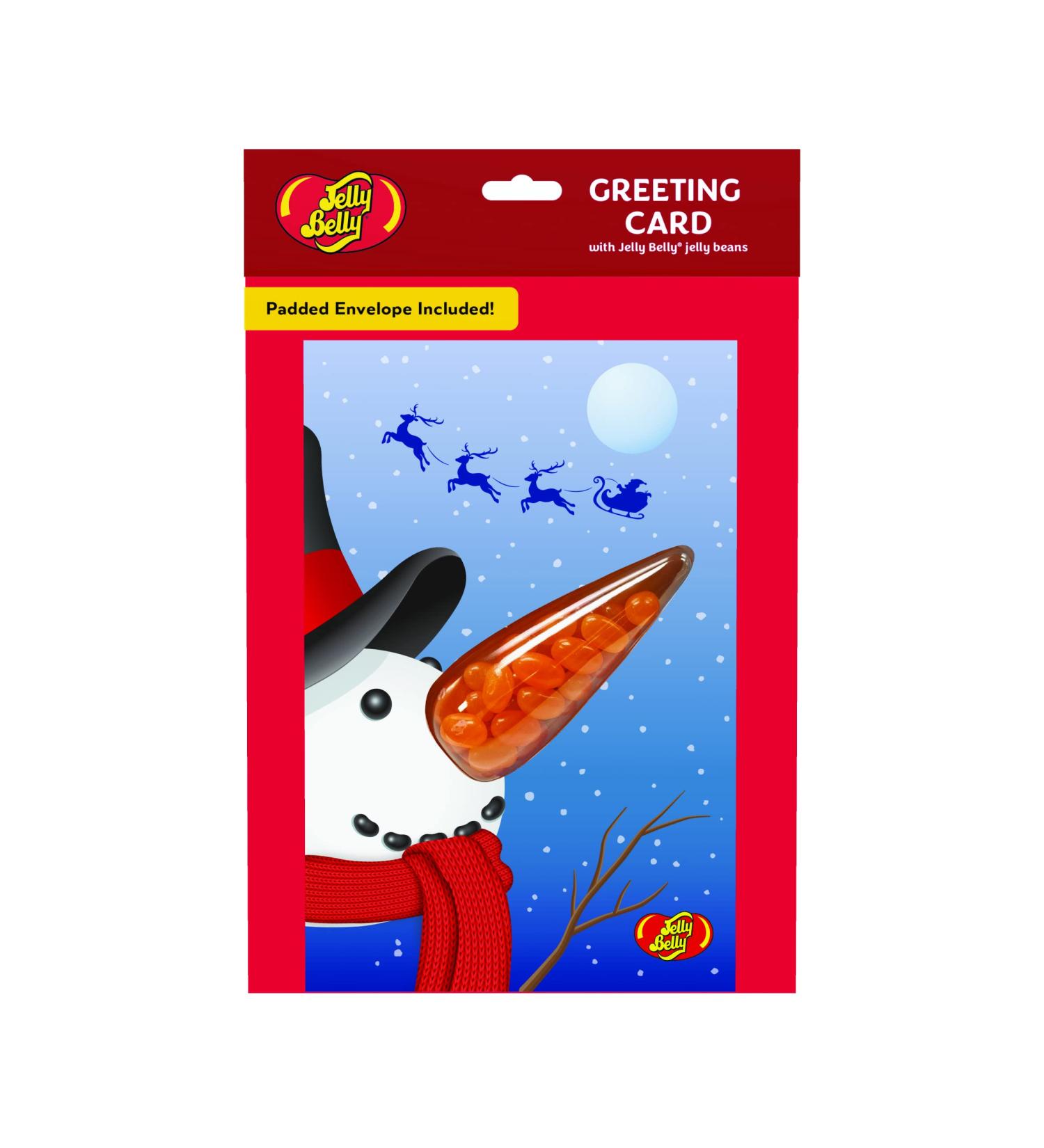 Jelly Belly - Snowman Greeting Card with Tangerine 28g x 12 - Buy Online on SooperMarket.com