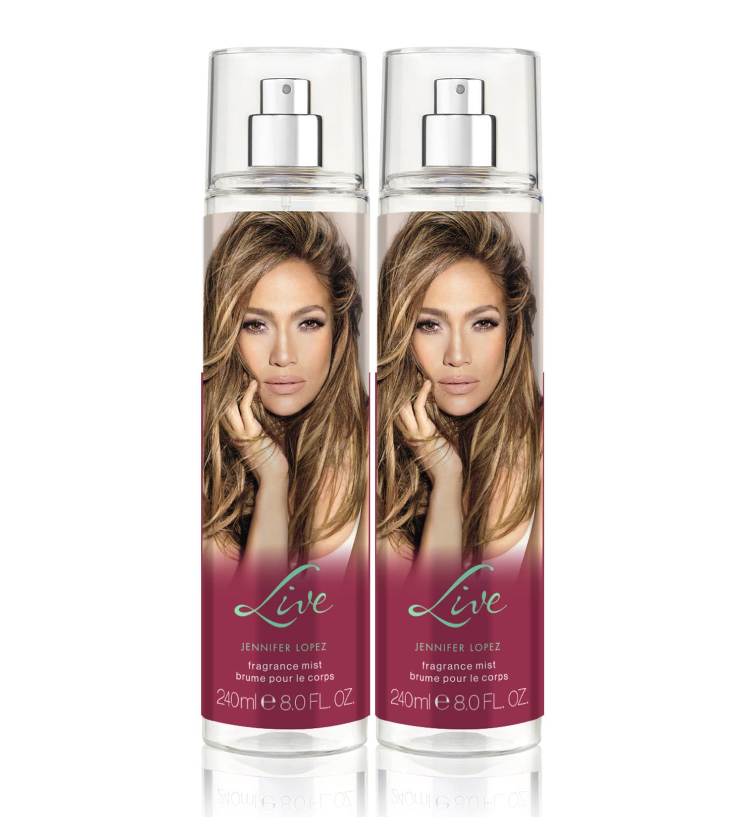 Jennifer Lopez Live Body Mist 240ml (8fl oz) Duo Pack (2 Pack) Live 8.00 Fl Oz (Pack of 2)