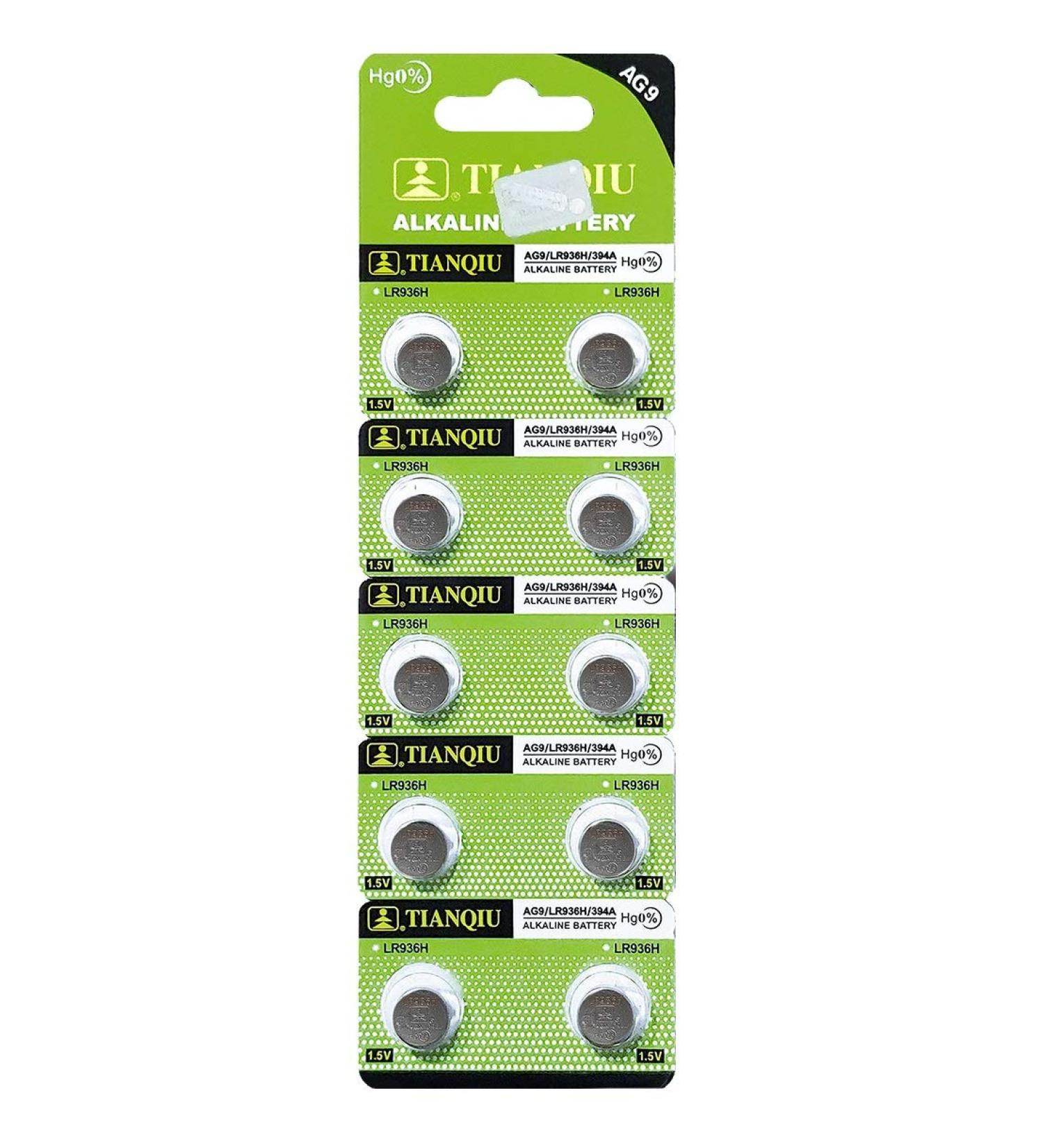 Tianqiu 10PCS Ag9 Lr936 394 Sr936Sw Alkaline Battery