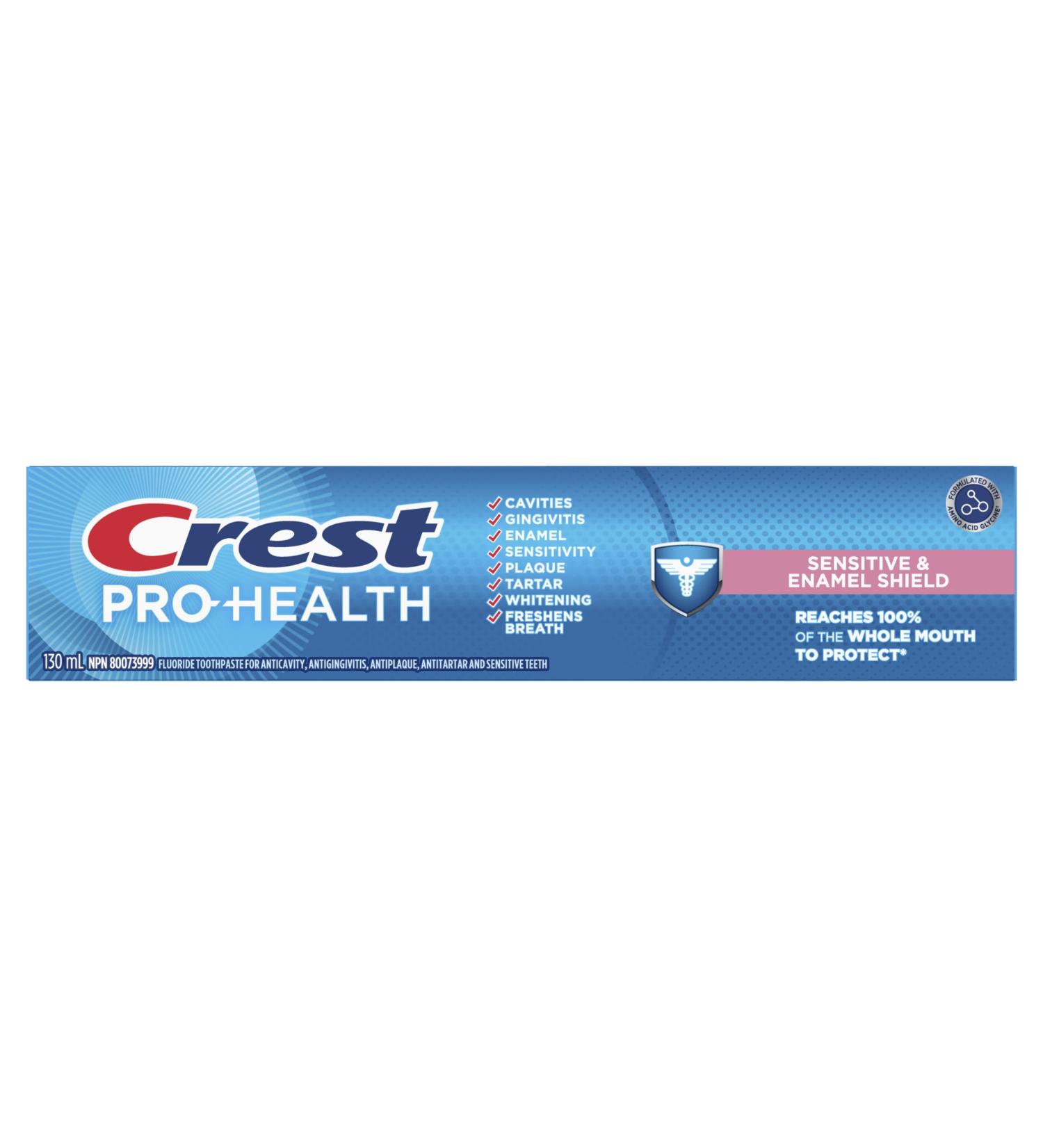 Crest Pro-Health Sensitive and Enamel Shield Flouride Toothpaste - 130 ml 130 ml (Pack of 1) - Buy Online on SooperMarket.com