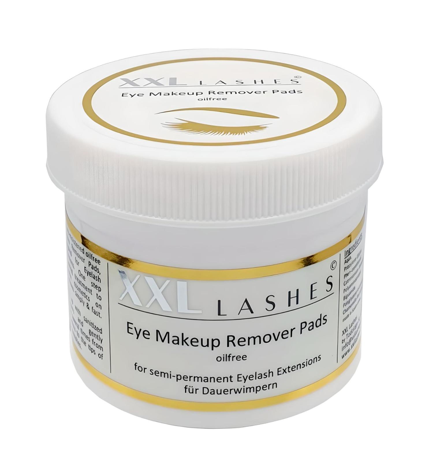 Buy XXL Lashes Protein Remover Pads - Lint-Free Pre-Moistened Makeup Remover for Eyelash & Brow Extensions (75 pcs) - International Shipping Available - Buy Online on SooperMarket.com