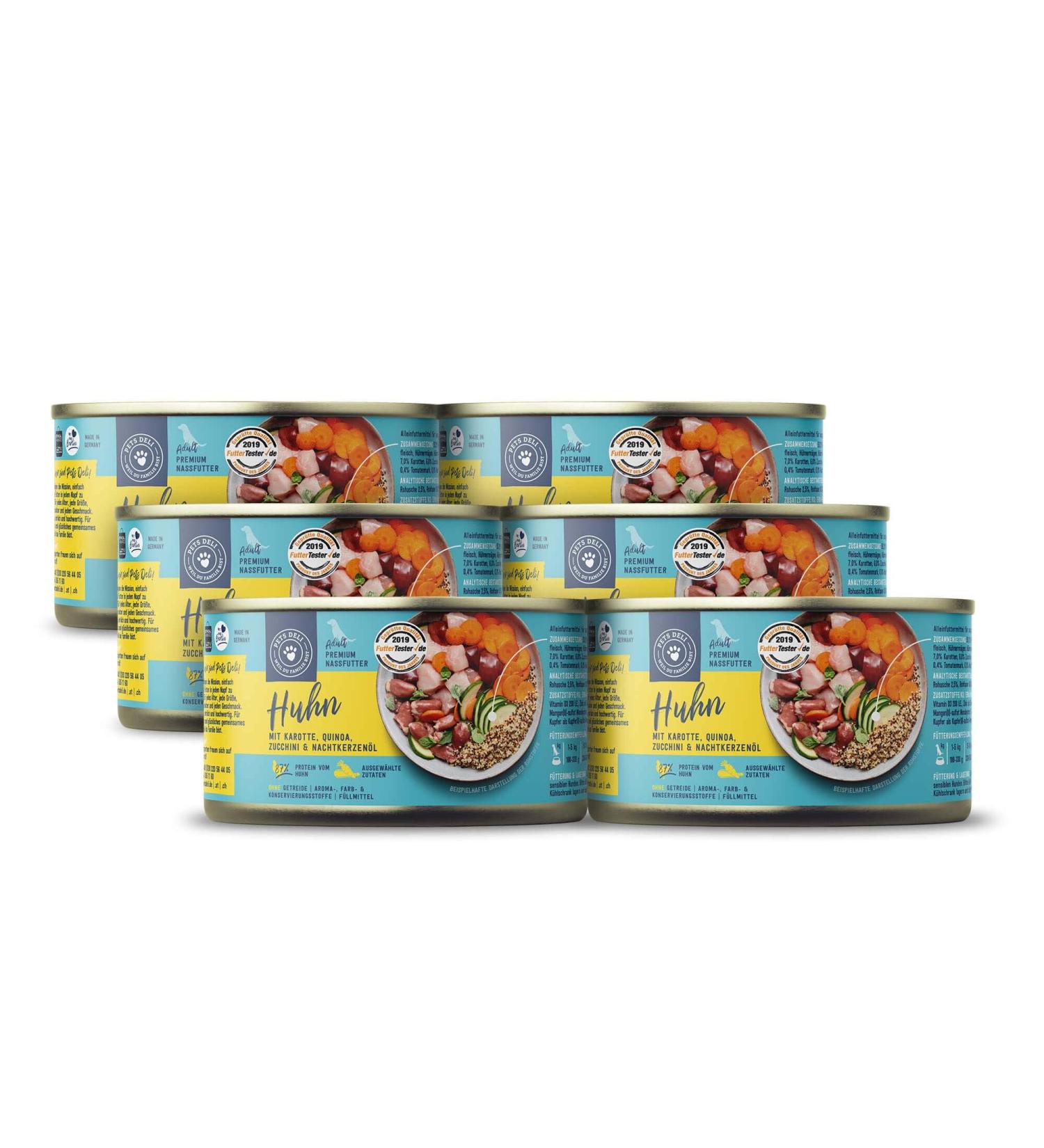 Pets Deli Wet Dog Food - Chicken Carrot Quinoa & Zucchini | Gluten & Sugar-Free | 6 x 200g Pack - Buy Online on SooperMarket.com