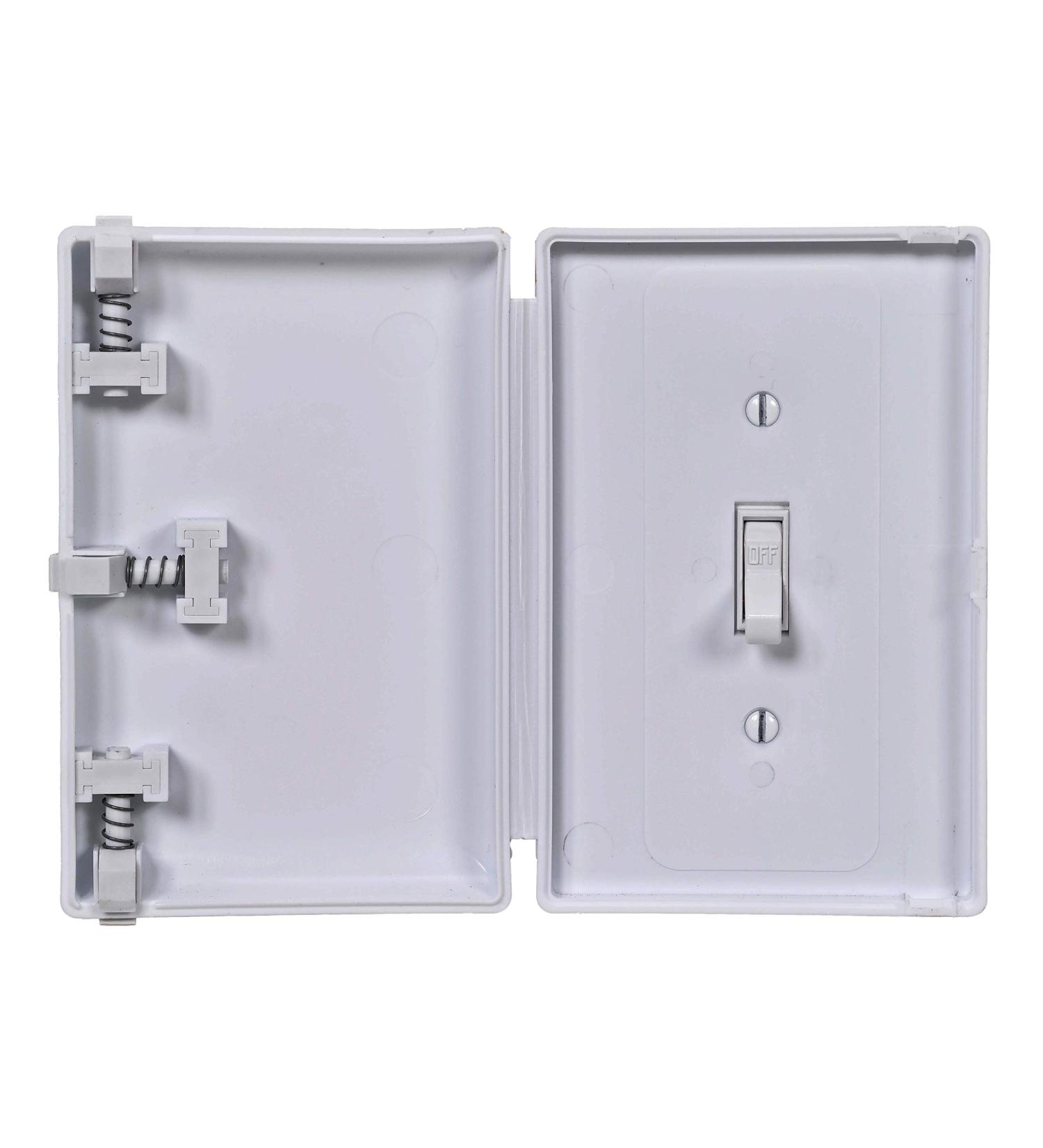 Child Safe Electrical Safety Cover Guard for Traditional Toggle Light Switch - Made in USA - White (1 Count) - Buy Online on SooperMarket.com