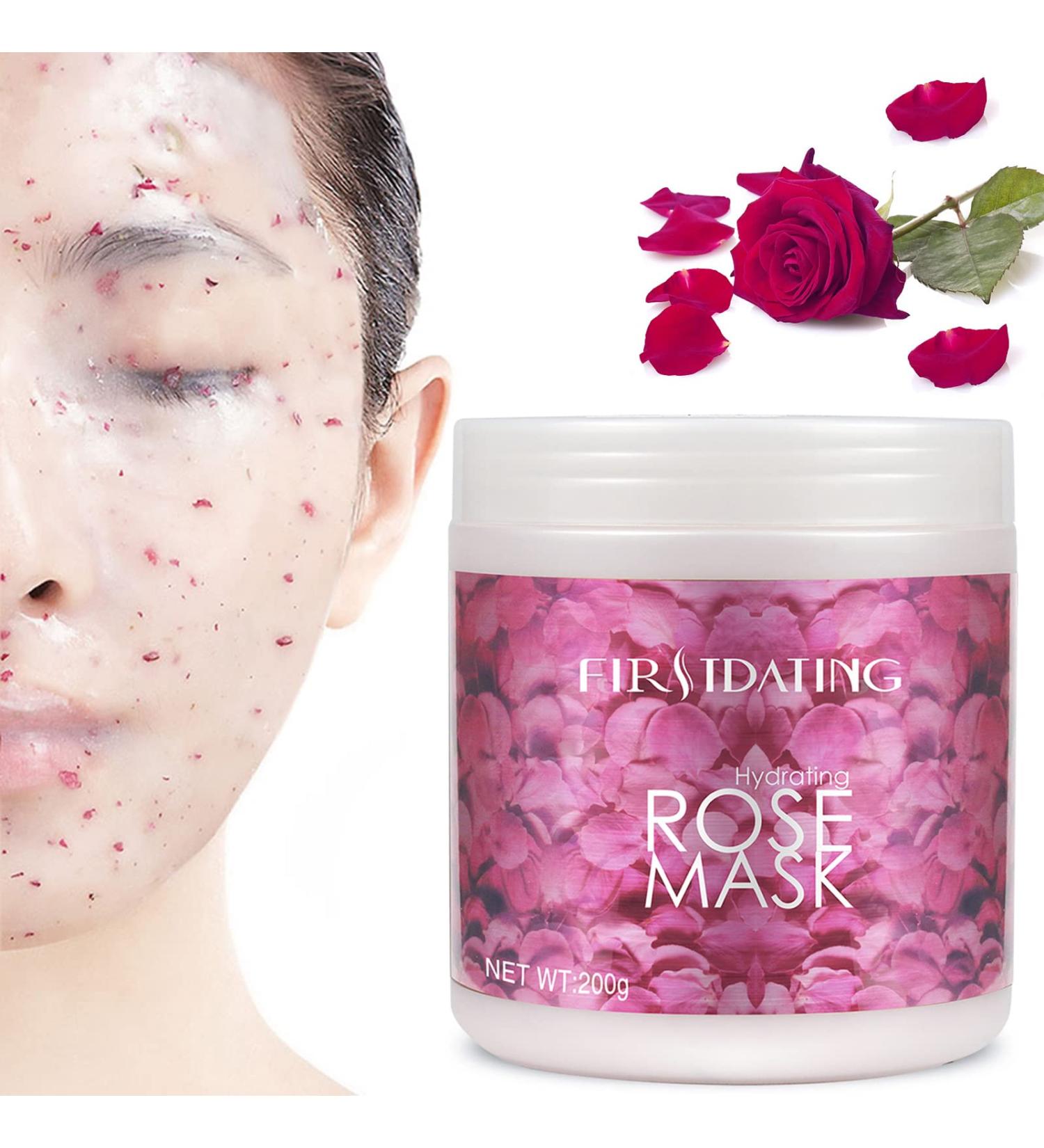Rose Moisturizing Jelly Mask with Hyaluronic Acid | DIY Esthetician Spa Facial Peel Off Mask - Buy Online on SooperMarket.com