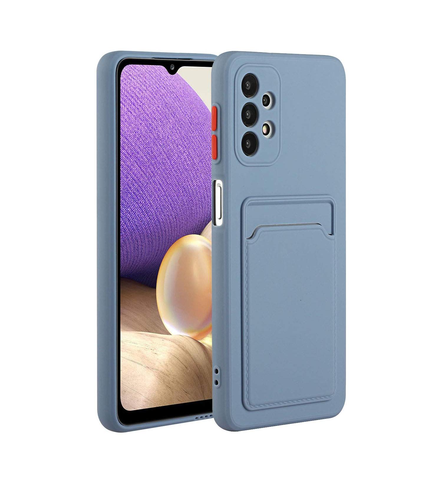 Buy Tivenfezk Nadoli Silicone Case for Samsung Galaxy A23 4G/5G - Ultra Thin Shockproof Wallet TPU Cover with Credit Card Holder - Gray - Buy Online on SooperMarket.com