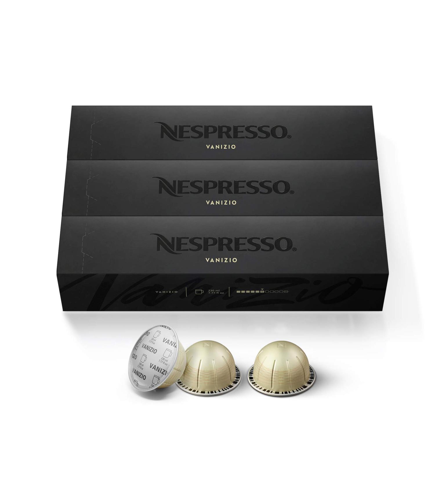 Nespresso Capsules VertuoLine Vanizio / Vanilla Custard Pie Medium Roast Coffee 30 Count Coffee Pods Brews 7.8 oz - Buy Online on SooperMarket.com
