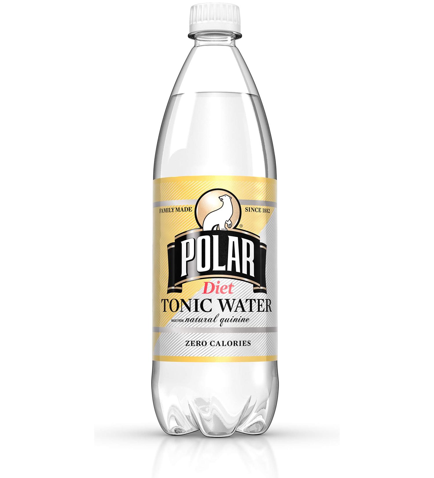 Polar Beverages Diet Tonic Water, 33.8 Fluid Ounce (Pack of 12)