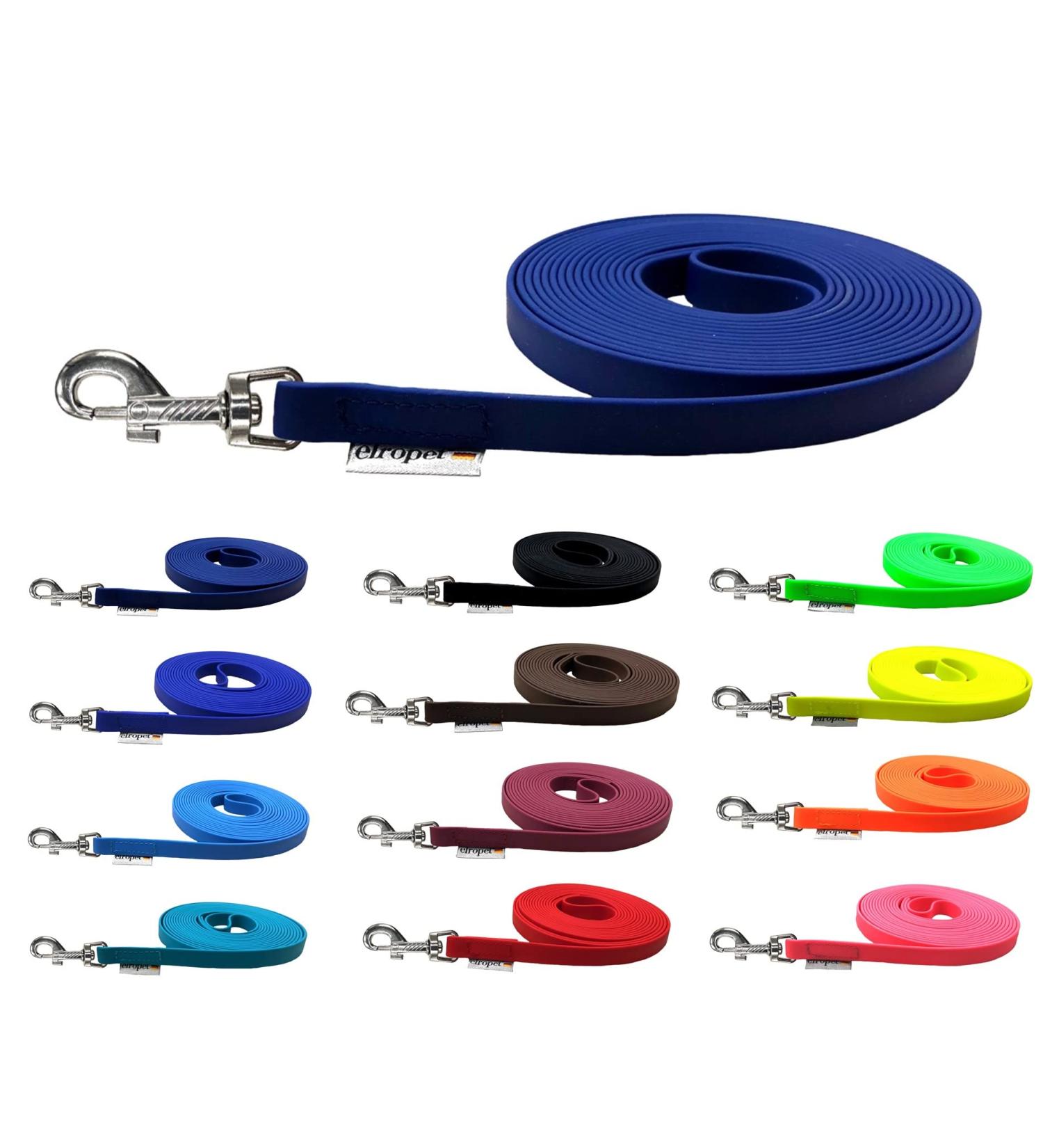 Terrified Biothane Dog Leash for Medium/Large Dogs | 16mm Width - 1.30m 3m 5m 10m 15m Options - Navy Blue - Buy Online on SooperMarket.com