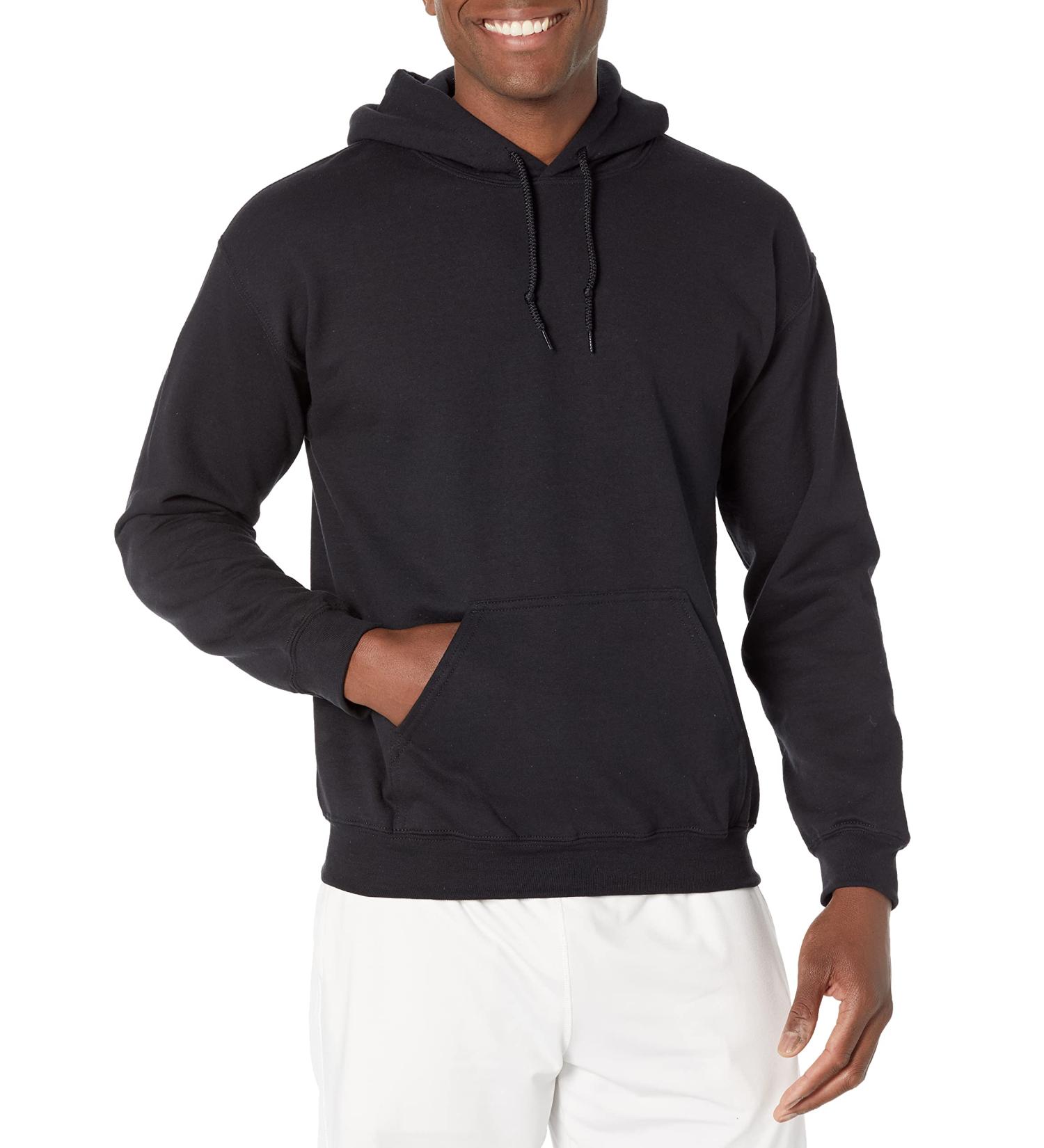 Gildan Adult Fleece Hooded Sweatshirt - G18500 - Medium Black - Buy Online on SooperMarket.com