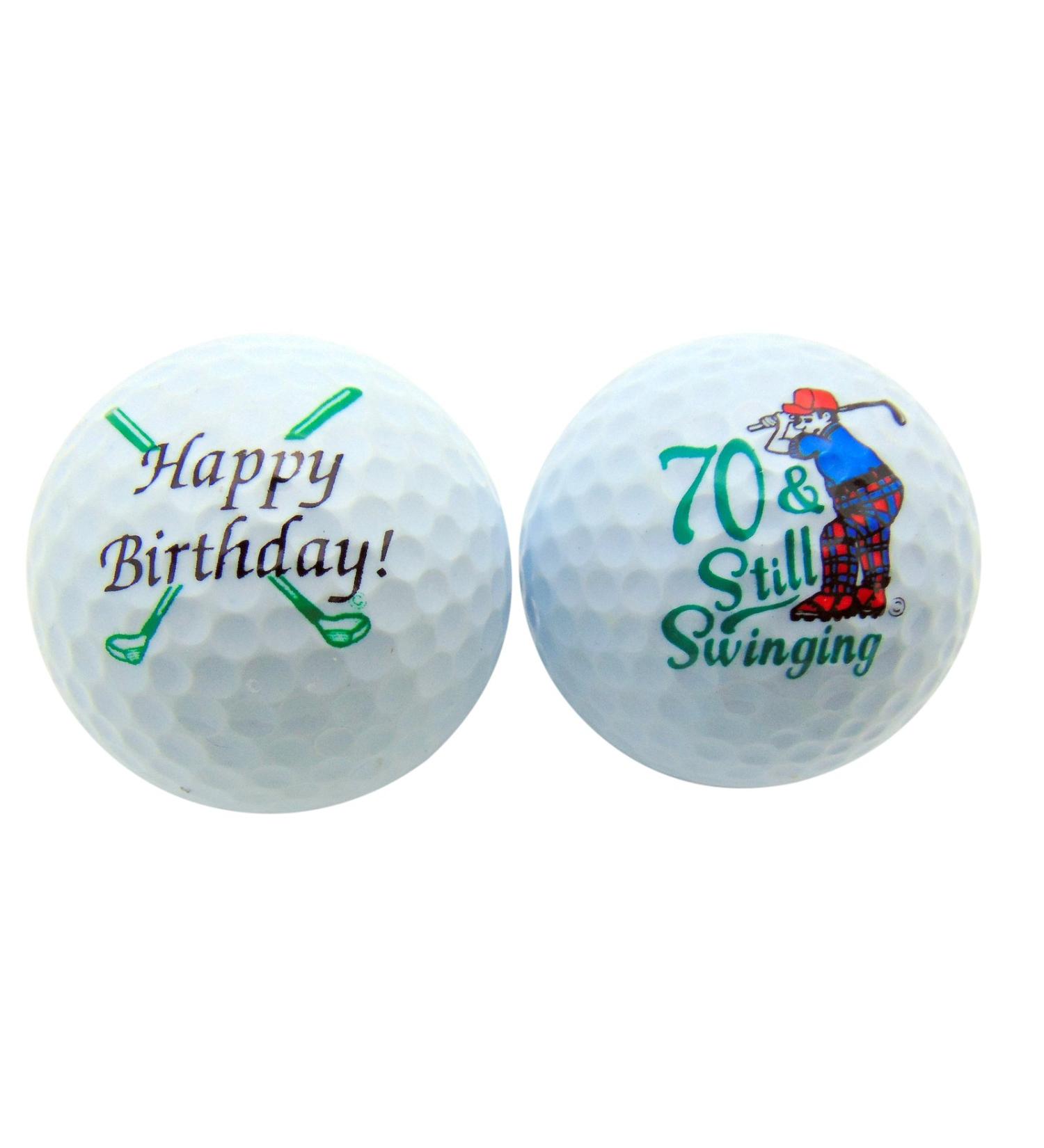 Westmon Works 70th Birthday Golf Balls Set - Golfer Gift Pack (2 balls) - Buy Online on SooperMarket.com