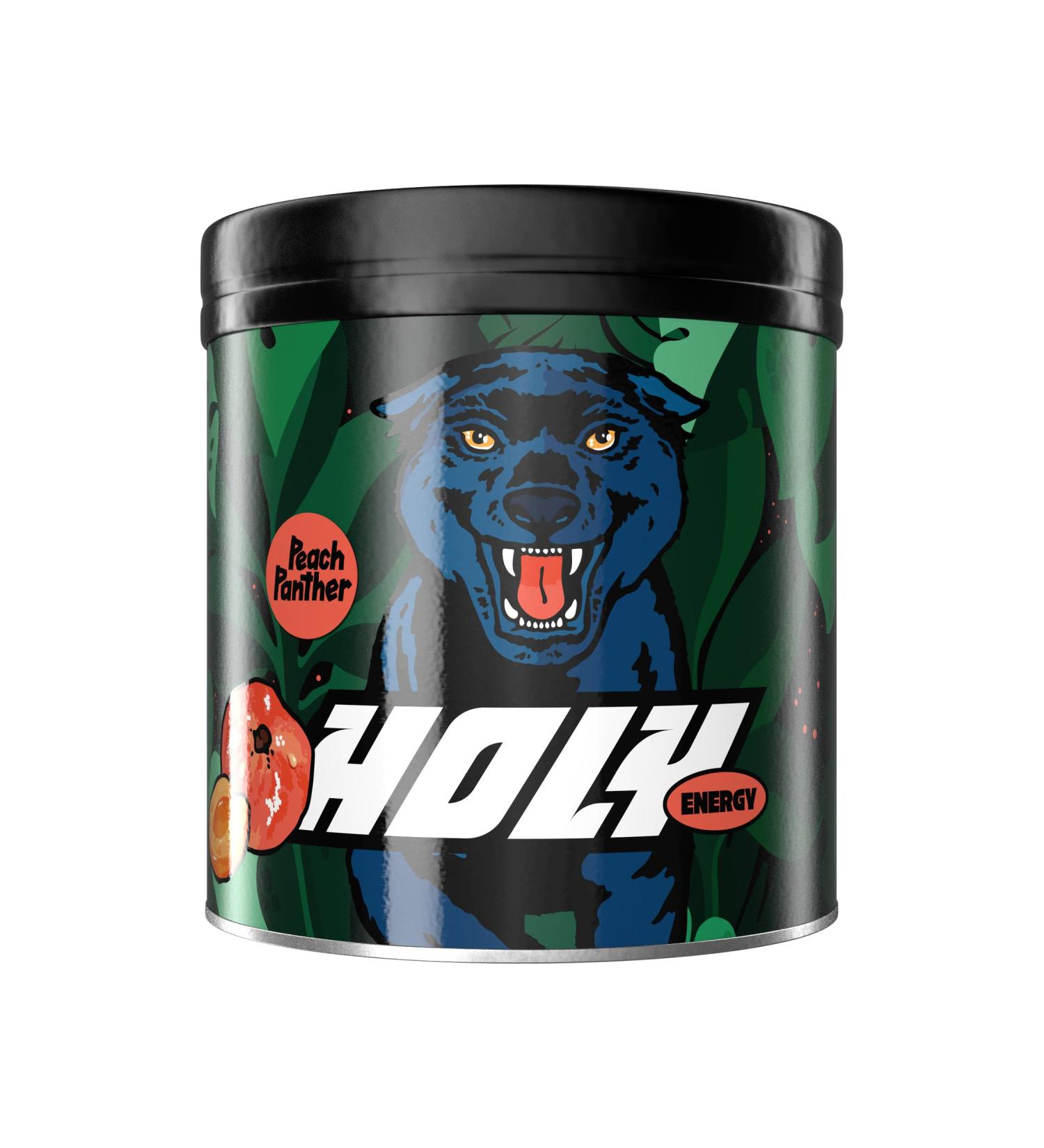 Holy Energy Gaming Booster Peach Panther - 50 Portions | Vegan Focus Drink with 100% Natural Fruit Aromas - Peach & Apricot Flavor - Buy Online on SooperMarket.com