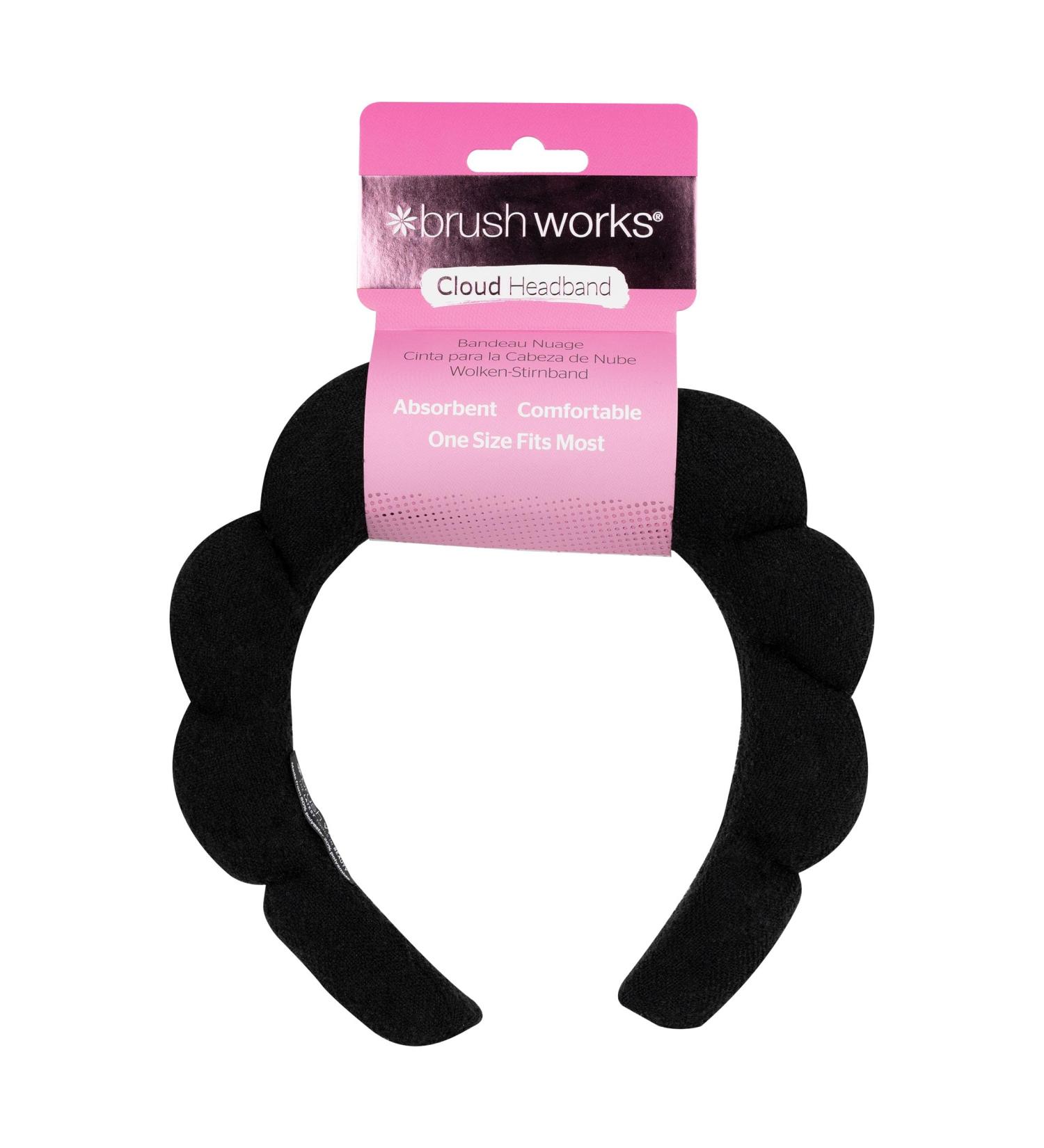 Brushworks Black Cloud Beauty Headband - Soft & Stylish Hair Wrap - Buy Online on SooperMarket.com