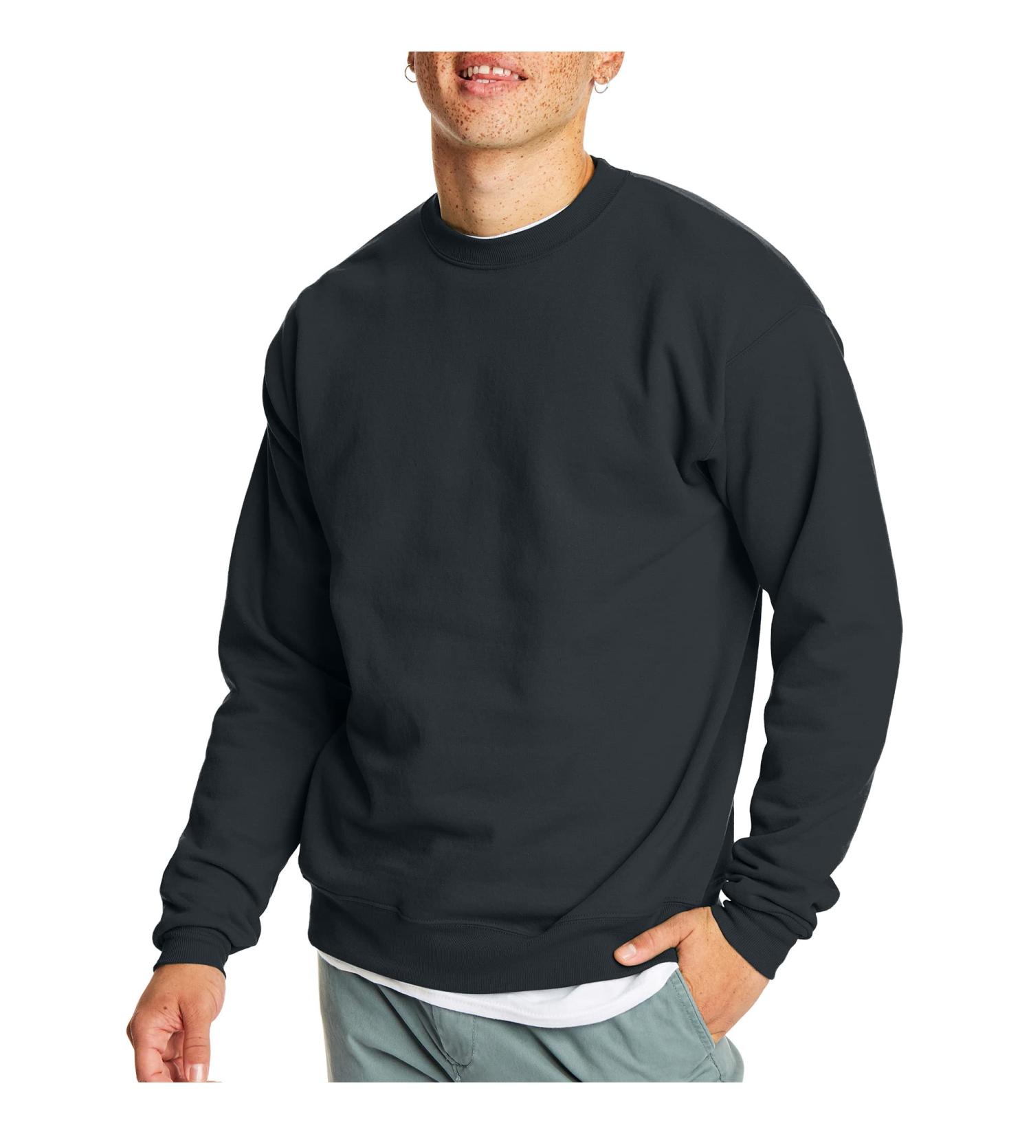 Hanes Men's EcoSmart Sweatshirt (2 Pack) - Medium Black - Buy Online on SooperMarket.com