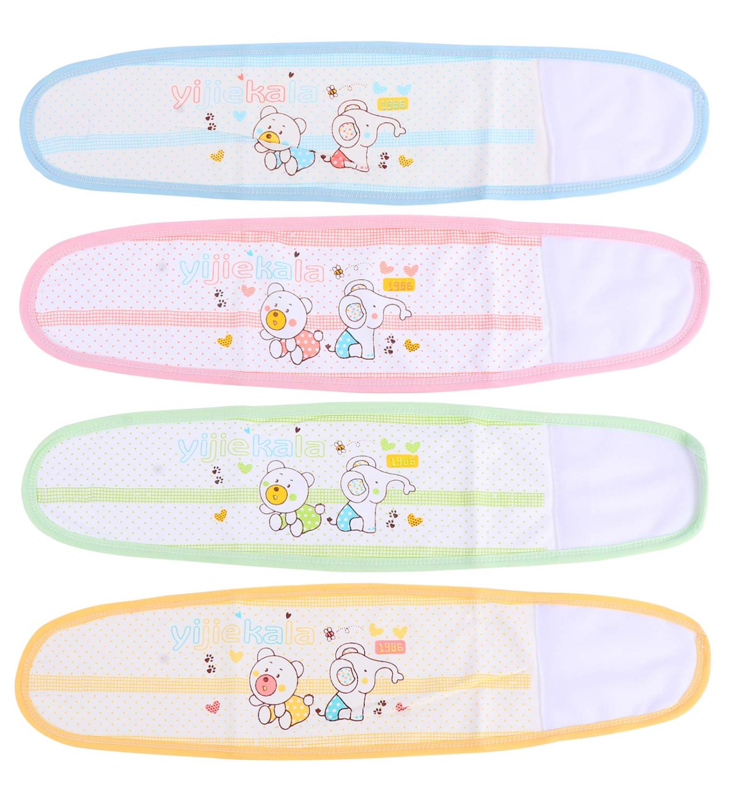 Ciieeo Baby Belly Button Band 4 Pcs - Cotton Infant Umbilical Cord Wrap for Newborns & Toddlers - Buy Online on SooperMarket.com
