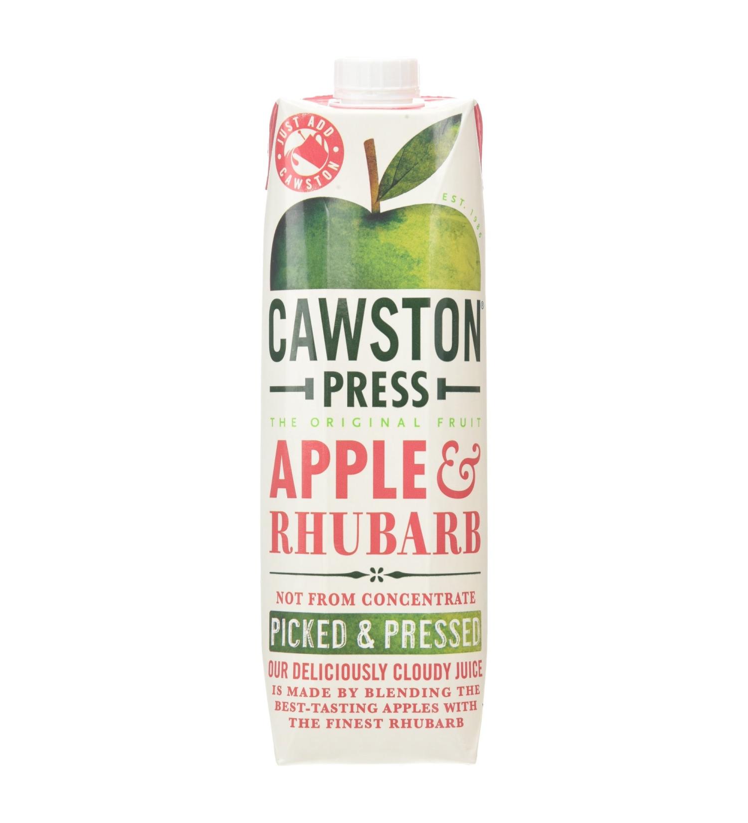 Cawston Press Apple and Rhubarb Juice 1L - Refreshing Blend of Apple Rhubarb - 1 Pack - Buy Online on SooperMarket.com
