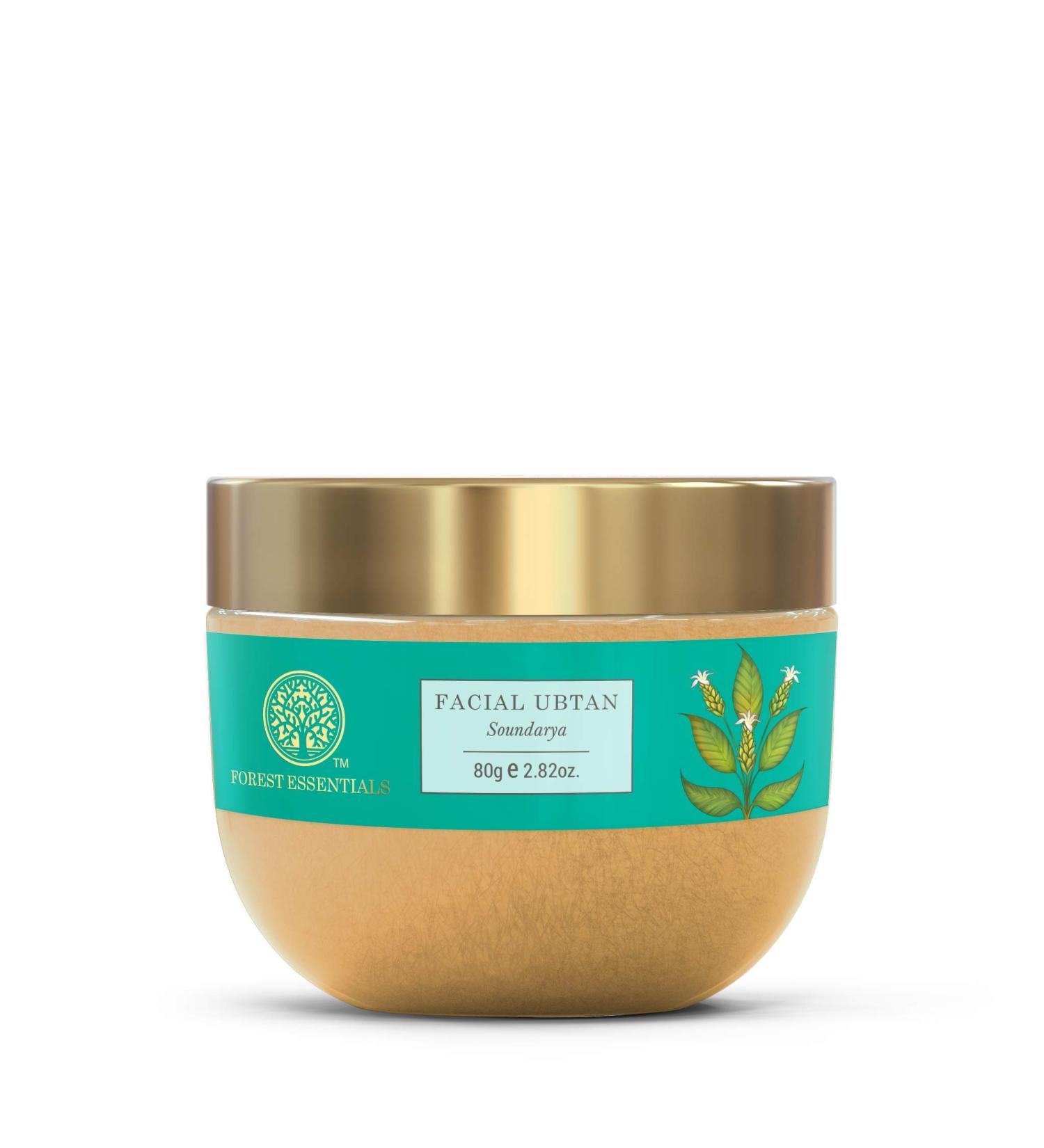 Buy Forest Essentials Ubtan Soundarya Facial 80g - Natural Skincare for Radiant Glow | International Shipping Available - Buy Online on SooperMarket.com