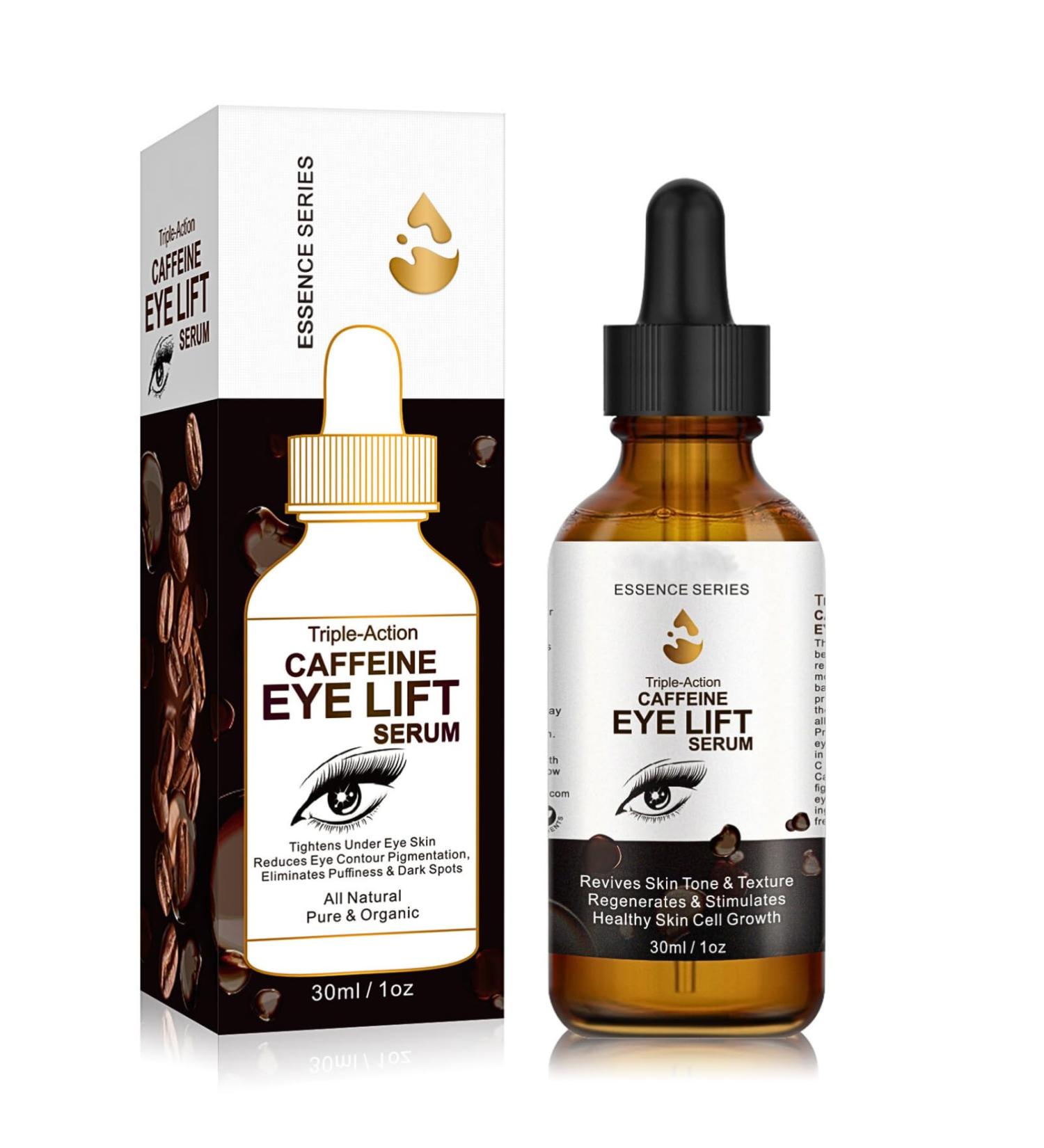 Caffeine Eye Serum Anti Aging Serum with EGCG Hyaluronic Acid Under Eye Cream for Dark Circles and Puffy Eyes Caffeine Eye Lift Serum Fade Fine Line Firming Eye Skincare 30ml - Buy Online on SooperMarket.com