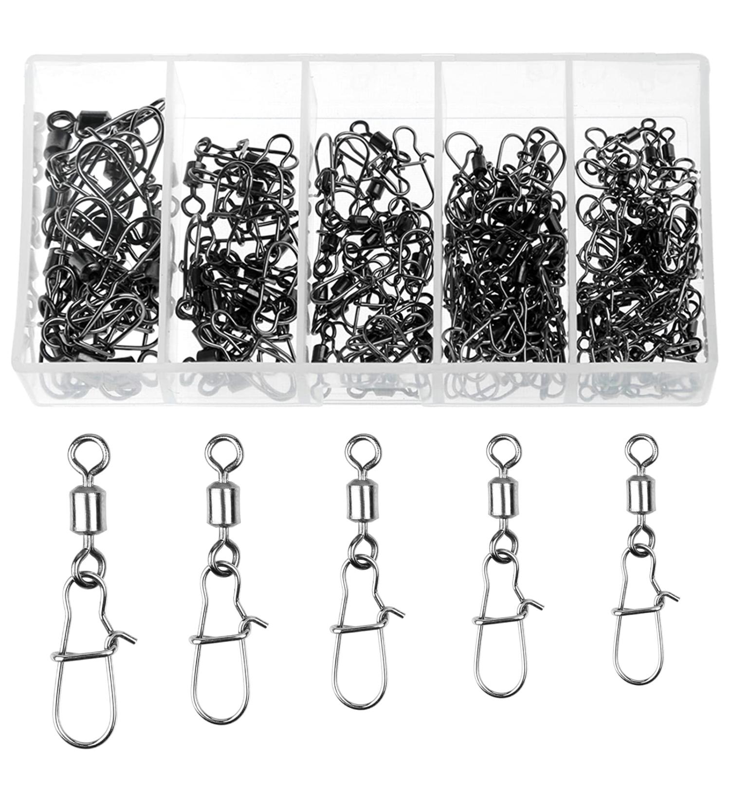 Ysimple 120 Pieces Stainless Steel Fishing Ball Bearings | Versatile Vertebrae Snaps | Ideal for Saltwater & Outdoor Fishing - Buy Online on SooperMarket.com