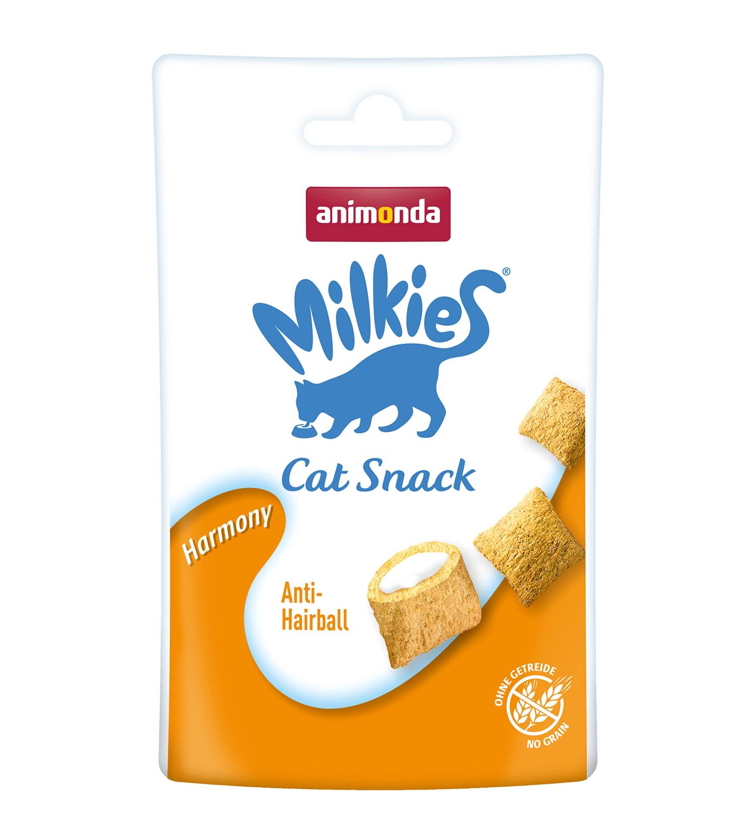 animonda Milkies Harmony grain-free crunchy pillows for cats cat snack 12 x 30 g Harmony 30 g (pack of 12)