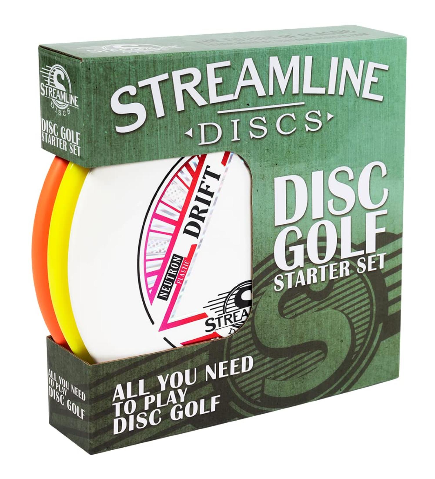 Streamline Discs 3-Disc Premium Disc Golf Starter Set (Colors and Models May Vary)