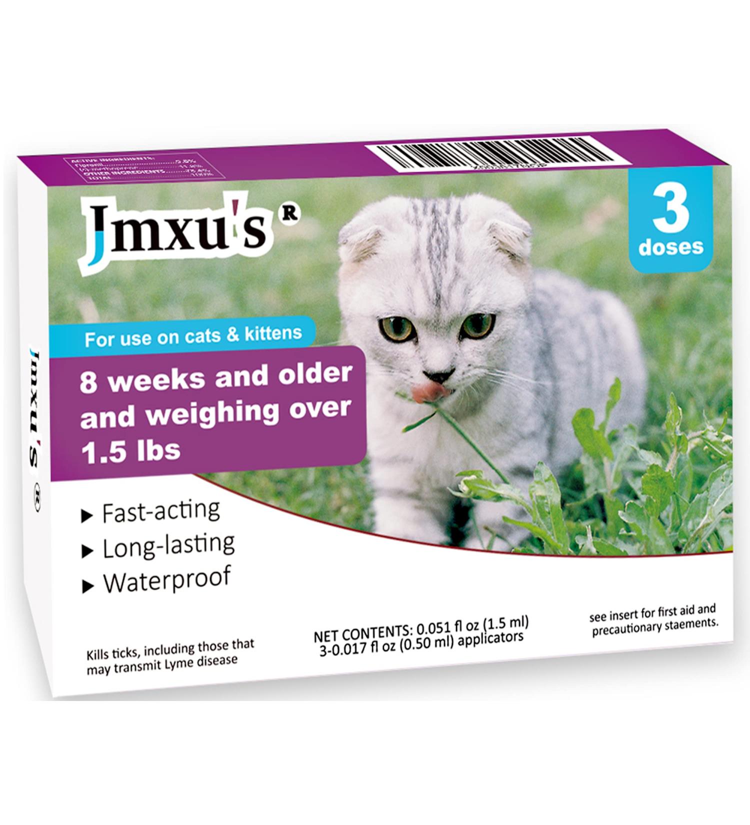 Fipronil Cat Flea & Tick Control - Long-Lasting Treatment for Kittens - 3 Doses - Buy Online on SooperMarket.com