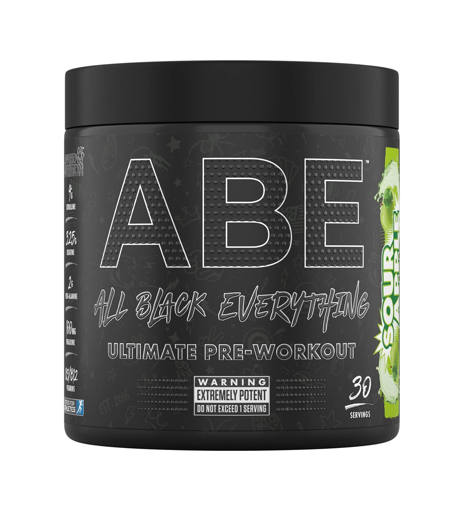 Applied Nutrition ABE Pre Workout - Sour Apple 30 Servings | Energy & Performance Powder with Citrulline, Creatine & Beta Alanine - Buy Online on SooperMarket.com