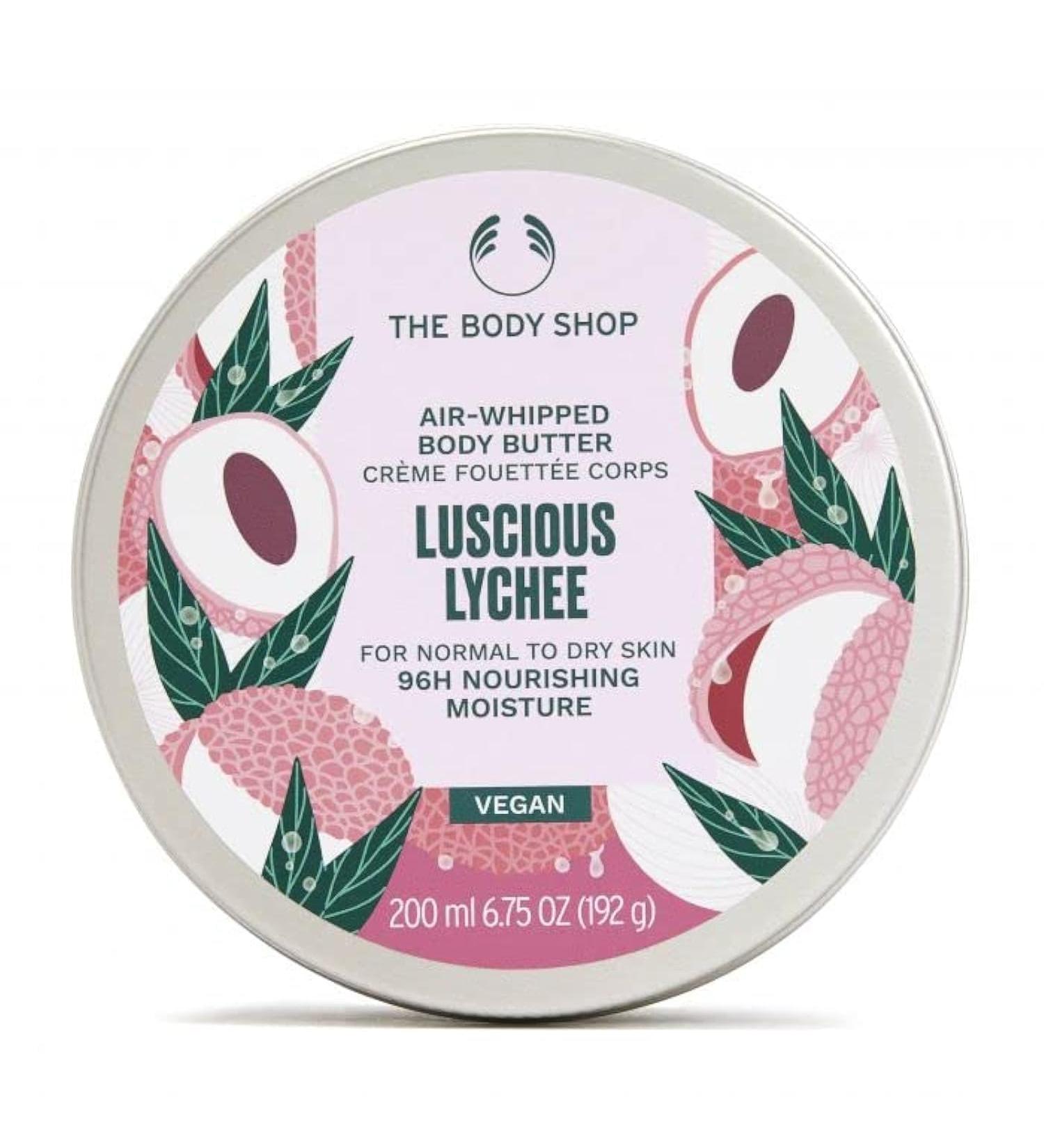 The Body Shop Luscious Lychee Body Butter for Normal to Dry Skin 72h Nourishing Moisture 200 ml