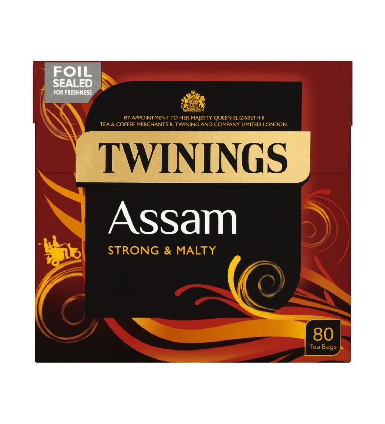 Twinings Assam 80 bags 200g - a strong black tea from the state of Assam in India 80 pieces (1 pack)