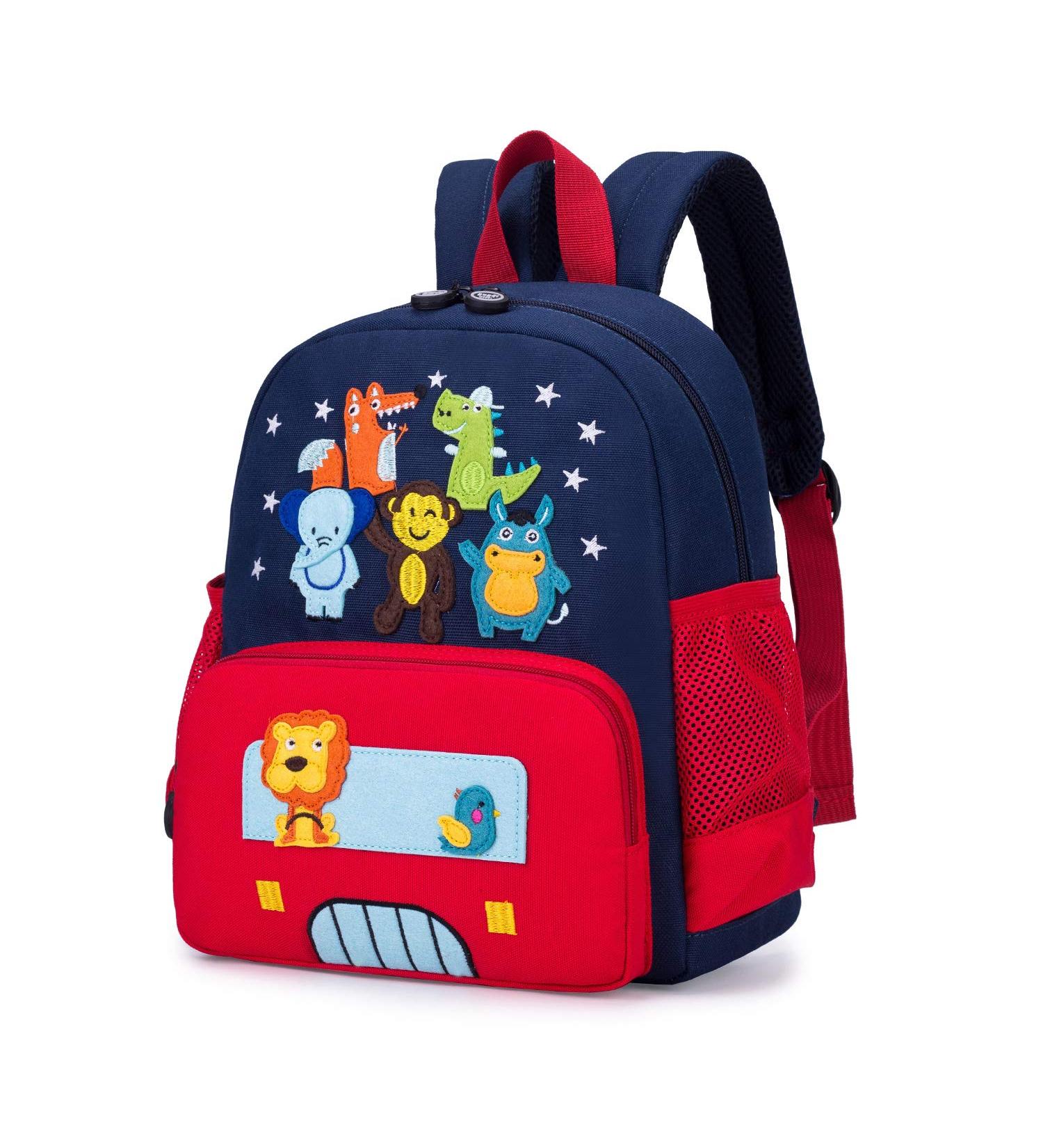 Willikiva Cute Zoo 3D Kids Backpack | Waterproof Toddler Backpack for Boys and Girls | Red Preschool Bag - Buy Online on SooperMarket.com