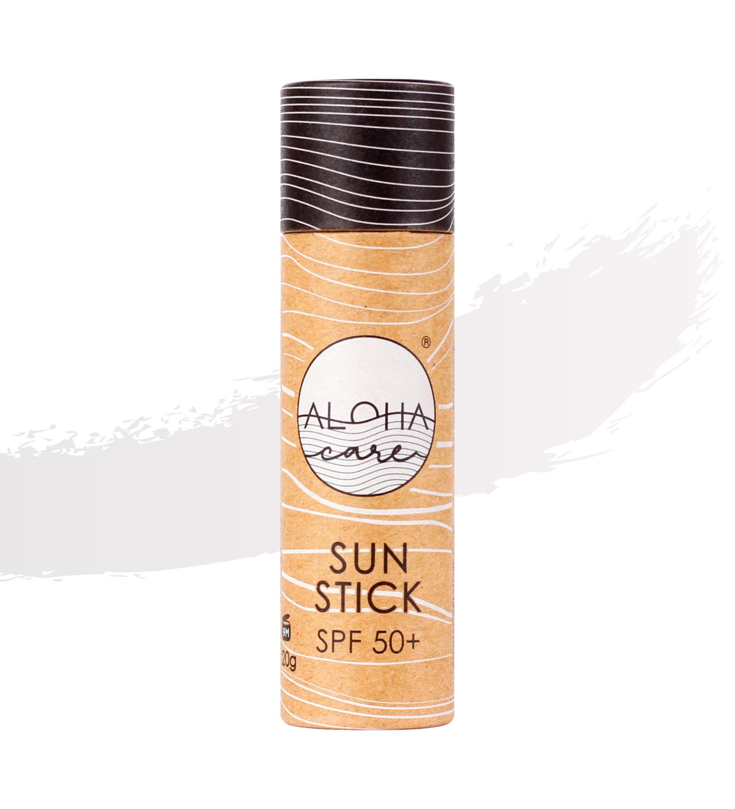 Aloha Sun Stick SPF 50+ (White) Sunscreen Stick Sun Block Stick for Face Sunscreen SPF 50 for Surfing Great Sun Cream for Kids & Outdoor Sports Sunscreen Plastic Free Packaging 20g - Buy Online on SooperMarket.com