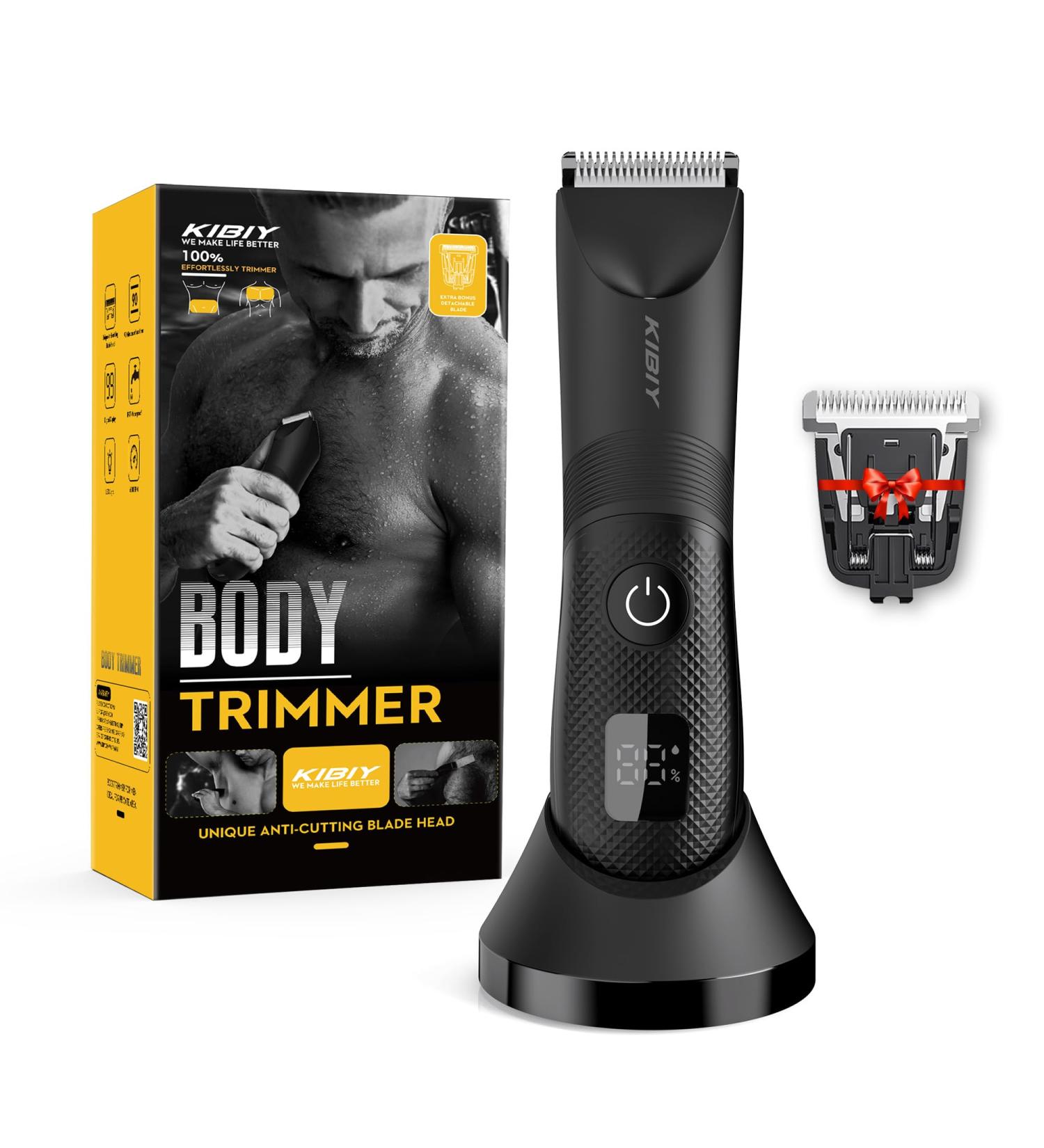 Buy Kibiy Electric Intimate Razor for Men - Waterproof LED Display Extra Replaceable Blades - Buy Online on SooperMarket.com