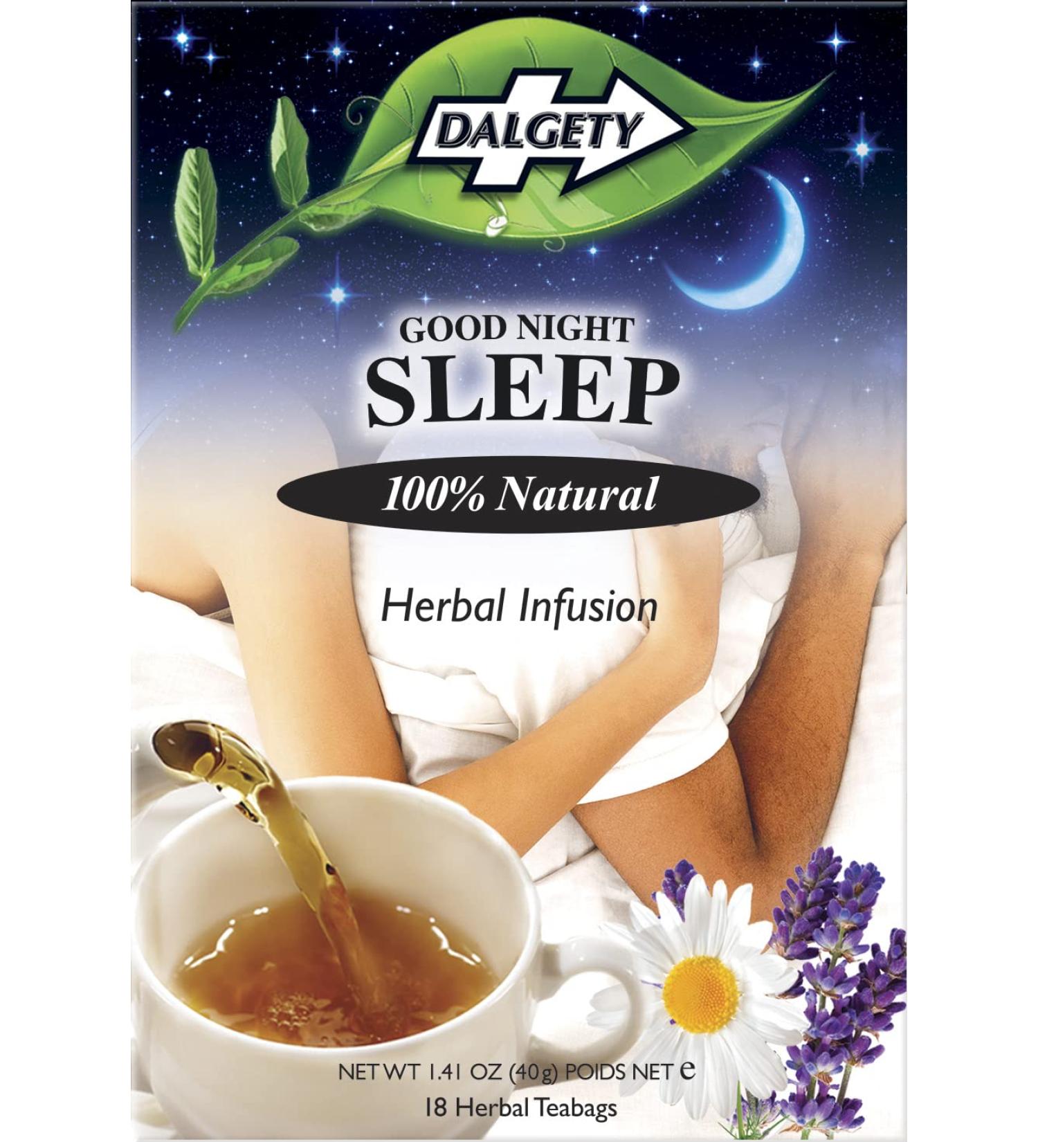 Dalgety Good Night Sleep Herbal Infusion 40g Cartons - 100% Natural Caffeine Free Tea Great for Sleep Insomnia and Night-time Anxiety. (6 Pack) - Buy Online on SooperMarket.com