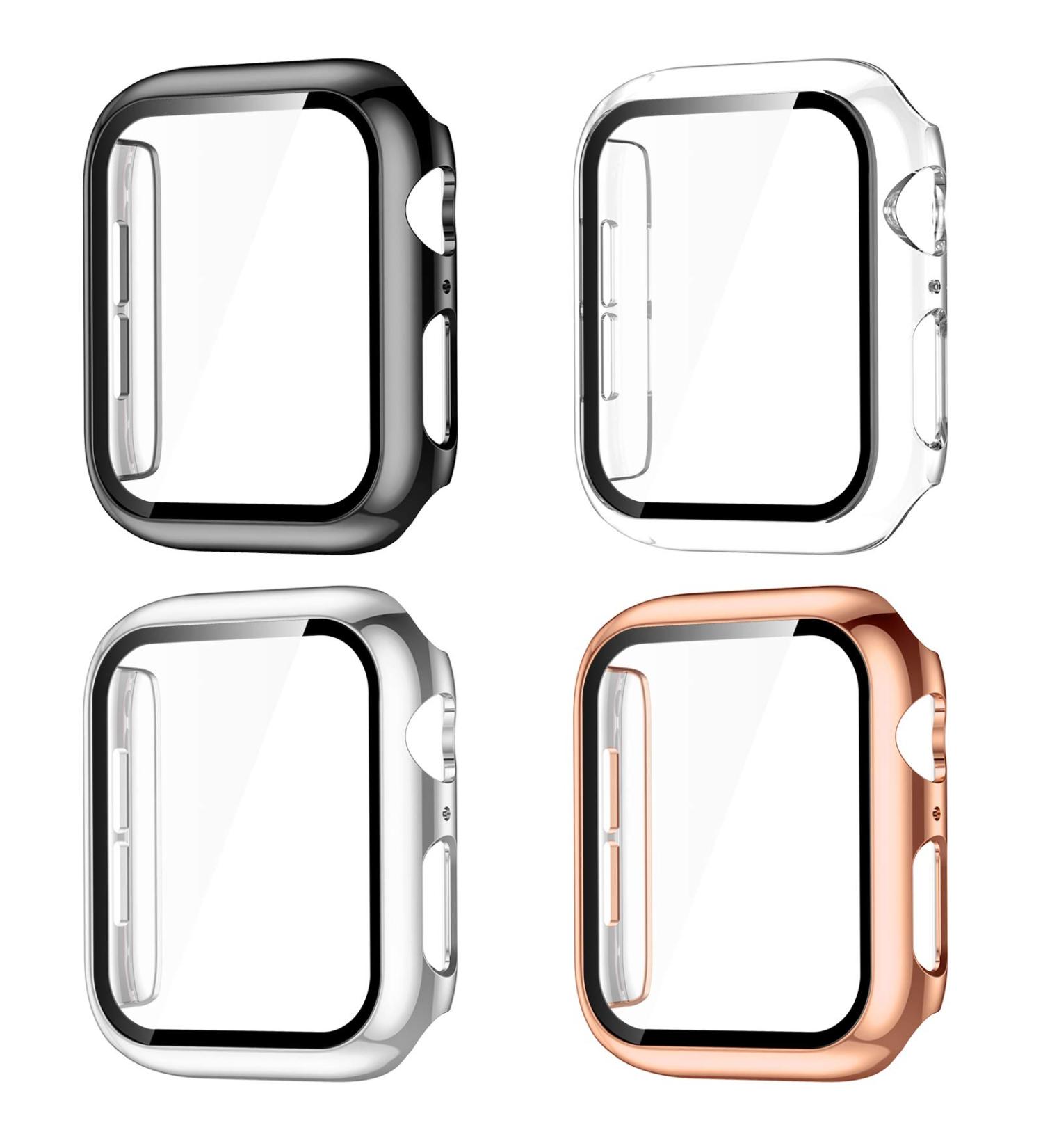 GEAK Compatible with Apple Watch Case 38mm Apple Watch Screen Protector 38mm Full Coverage Hard PC Bumper Protective Cover for iWatch SE Series 3/2/1 Women Men 4pack Black/Clear/Rose Gold/Silver Black/Clear/Rose Gold/Silver 38 mm - Buy Online on SooperMarket.com