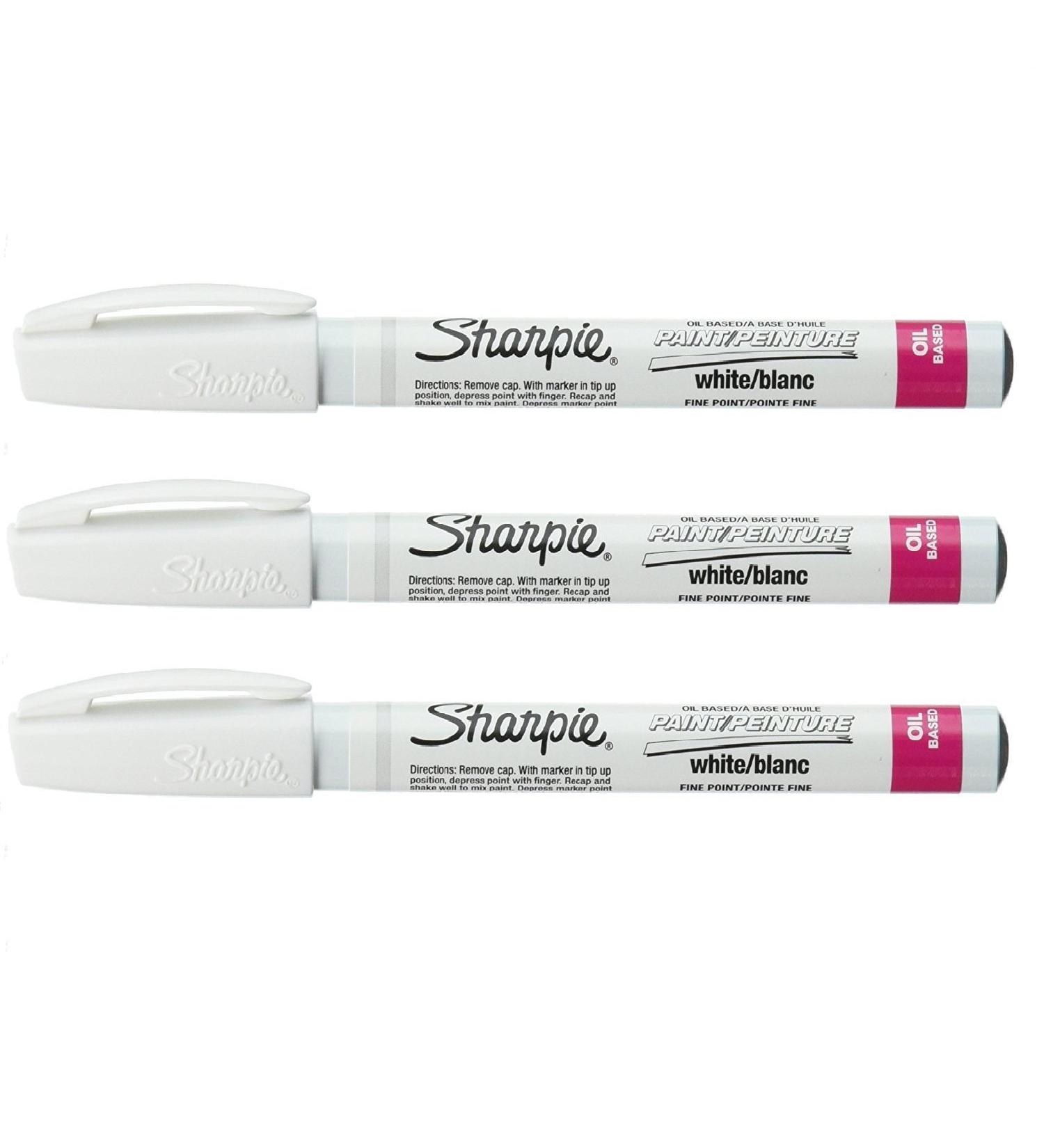 Sharpie Fine Point Paint Marker Set of 3 - White Color - Buy Online on SooperMarket.com