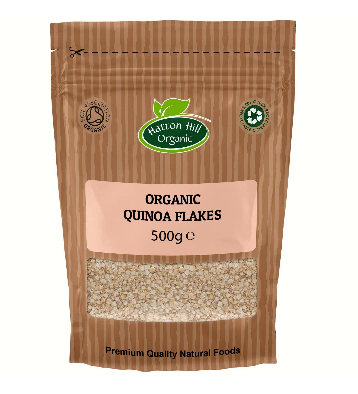 Organic Quinoa Flakes 500g by Hatton Hill Organic - Free UK Delivery - Buy Online on SooperMarket.com