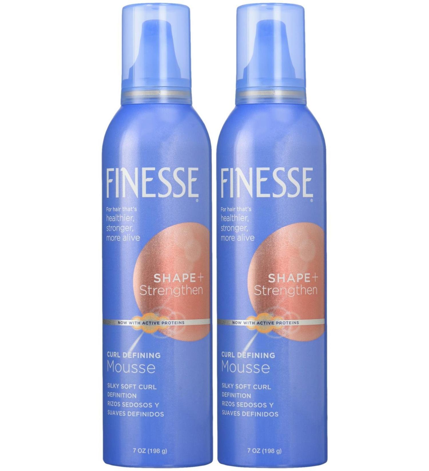 Finesse Shape & Strengthen Curl Defining Mousse  7 oz  2 pk