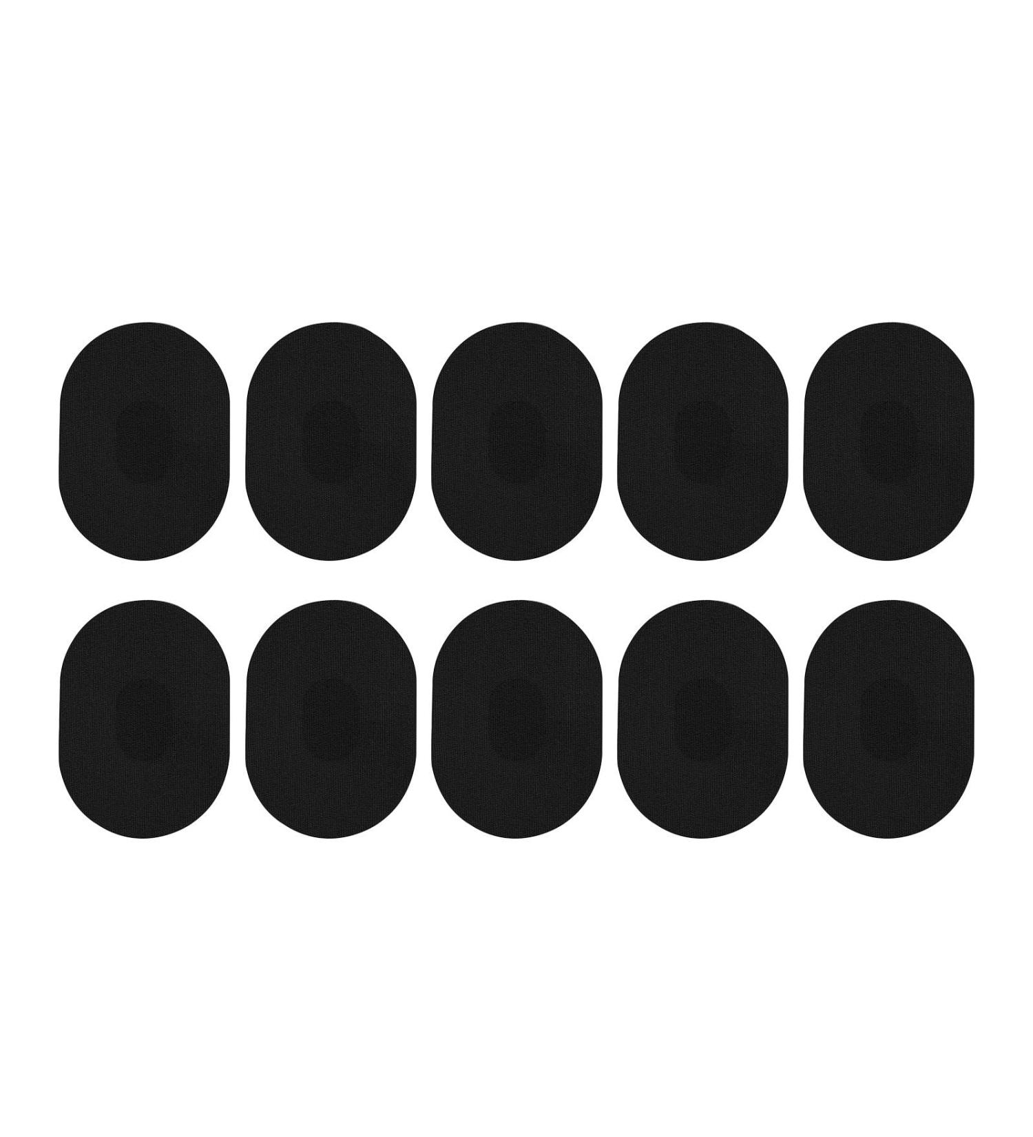 Milageto 10x Sweatproof Sports Stickers - Non-Slip Patches for Fitness Cycling & Climbing - Black Overpatch Tapes - Buy Online on SooperMarket.com