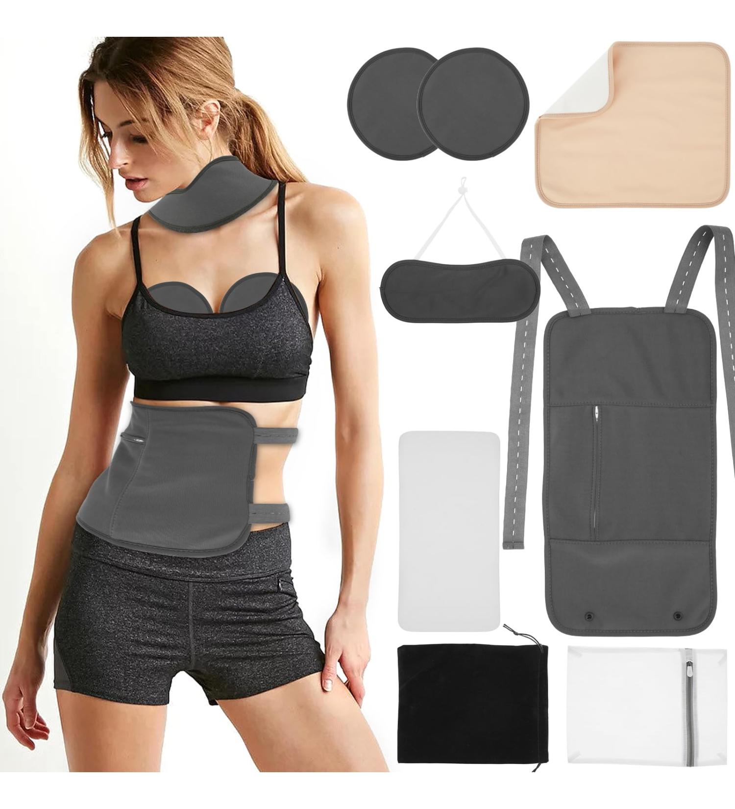 7 Pack Castor Oil Wrap Pack for Neck Waist Chest Castor Oil Liver Wrap Pack Kit Reusable Castor Oil Compress Wrap Pad Castor Oil Wrap Organic Cotton Flannel for Liver Detox Inflammation (Style 1) - Buy Online on SooperMarket.com