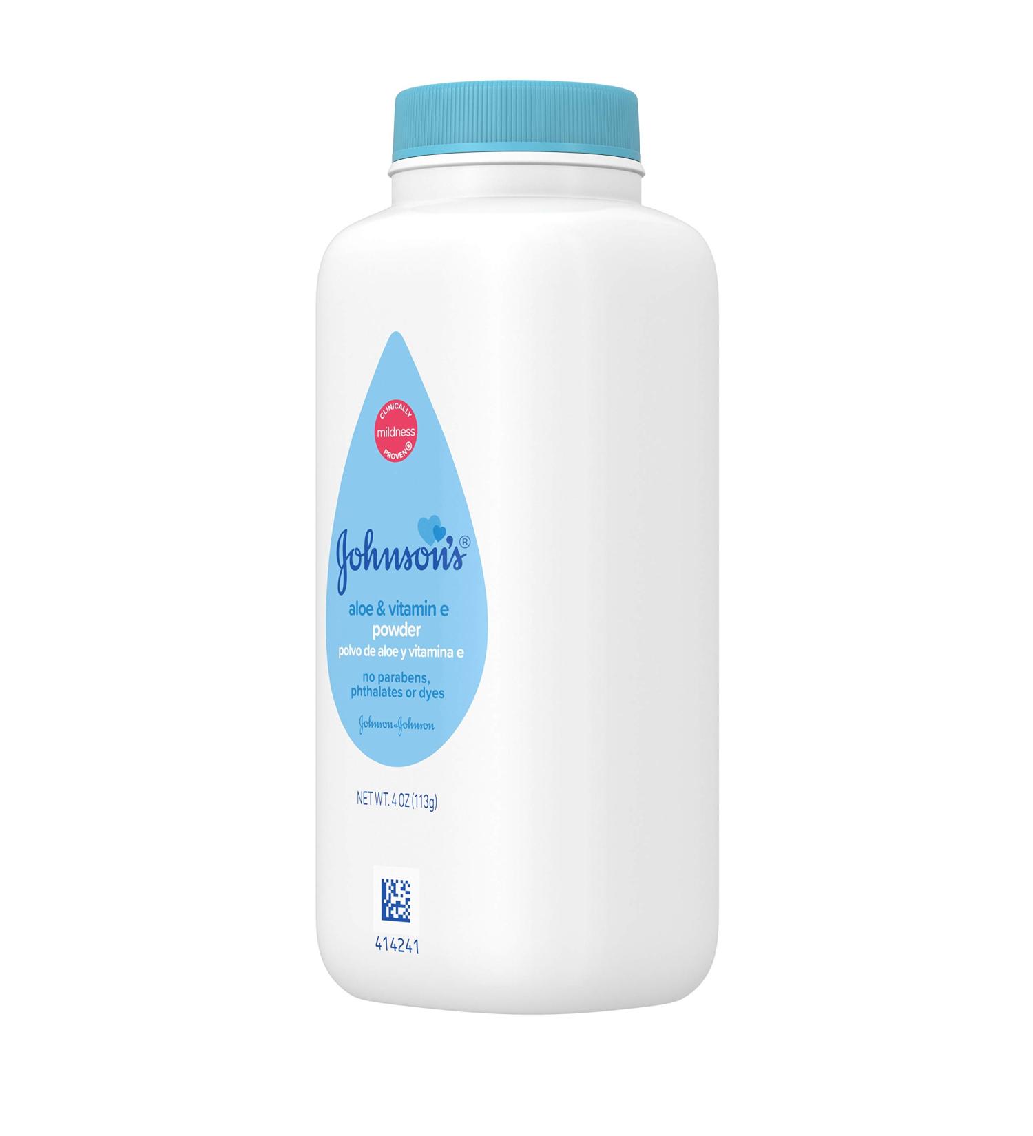 Johnson's Baby Aloe & Vitamin E Powder 4 oz - Pack of 4 | Gentle Baby Care - Buy Online on SooperMarket.com