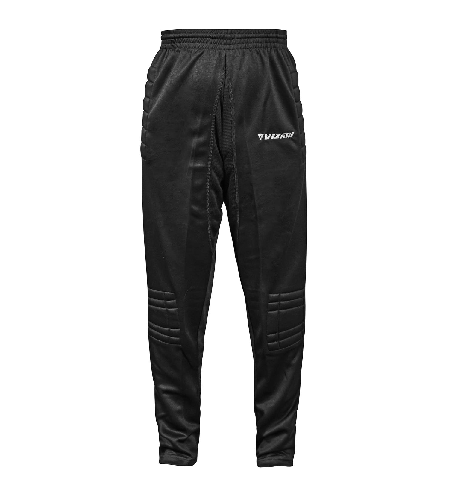 Vizari Primo Black Goalkeeper Pants - 100% Polyester Breathable Padded Hips & Knees Unique Design Side Pockets | M Size - Shop Internationally! - Buy Online on SooperMarket.com