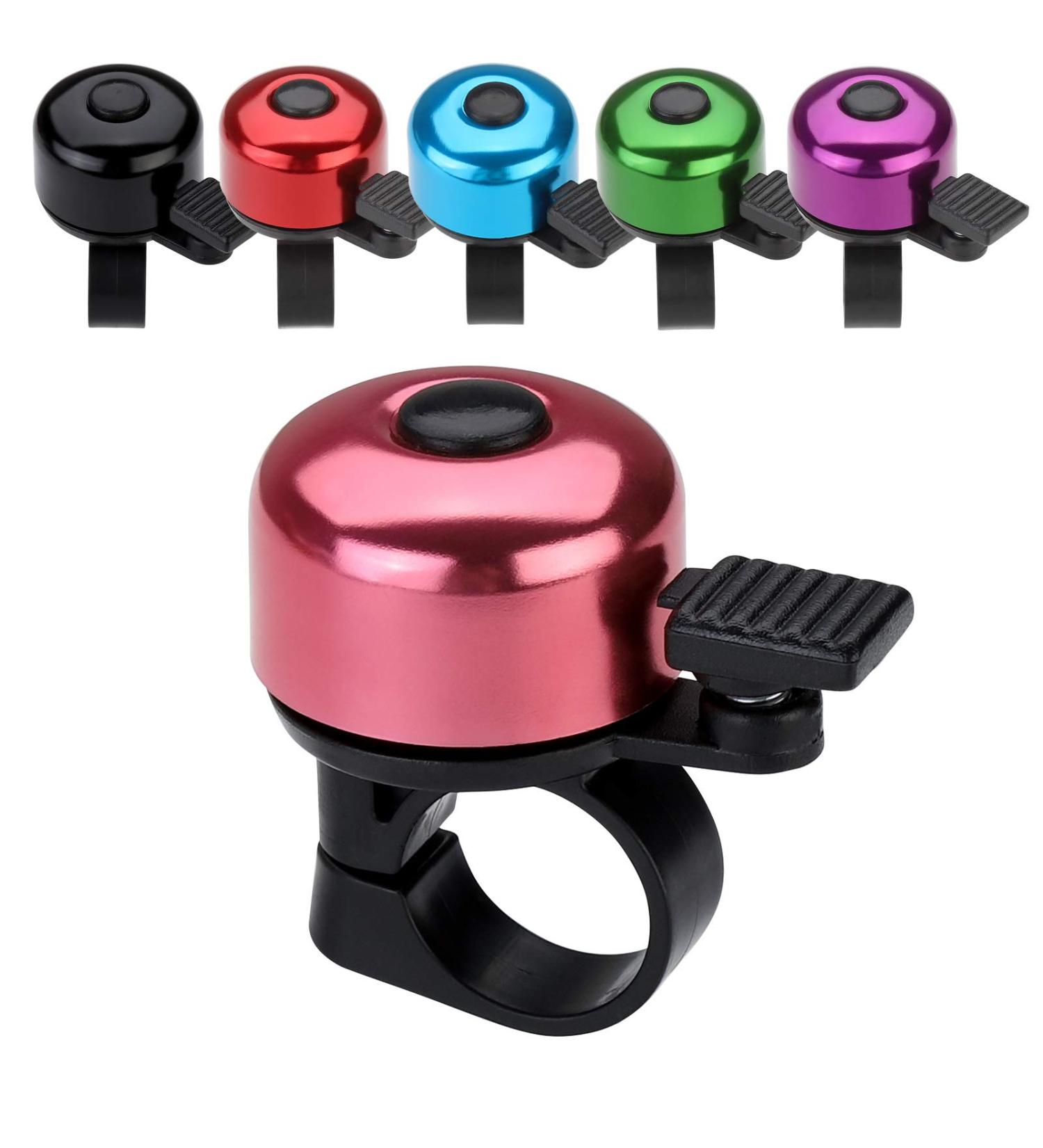 Paliston Mini Bicycle Bell - 120dB MTB Racing Bike Bell for Adults & Kids - Crisp Sound - Pink - Buy Online on SooperMarket.com