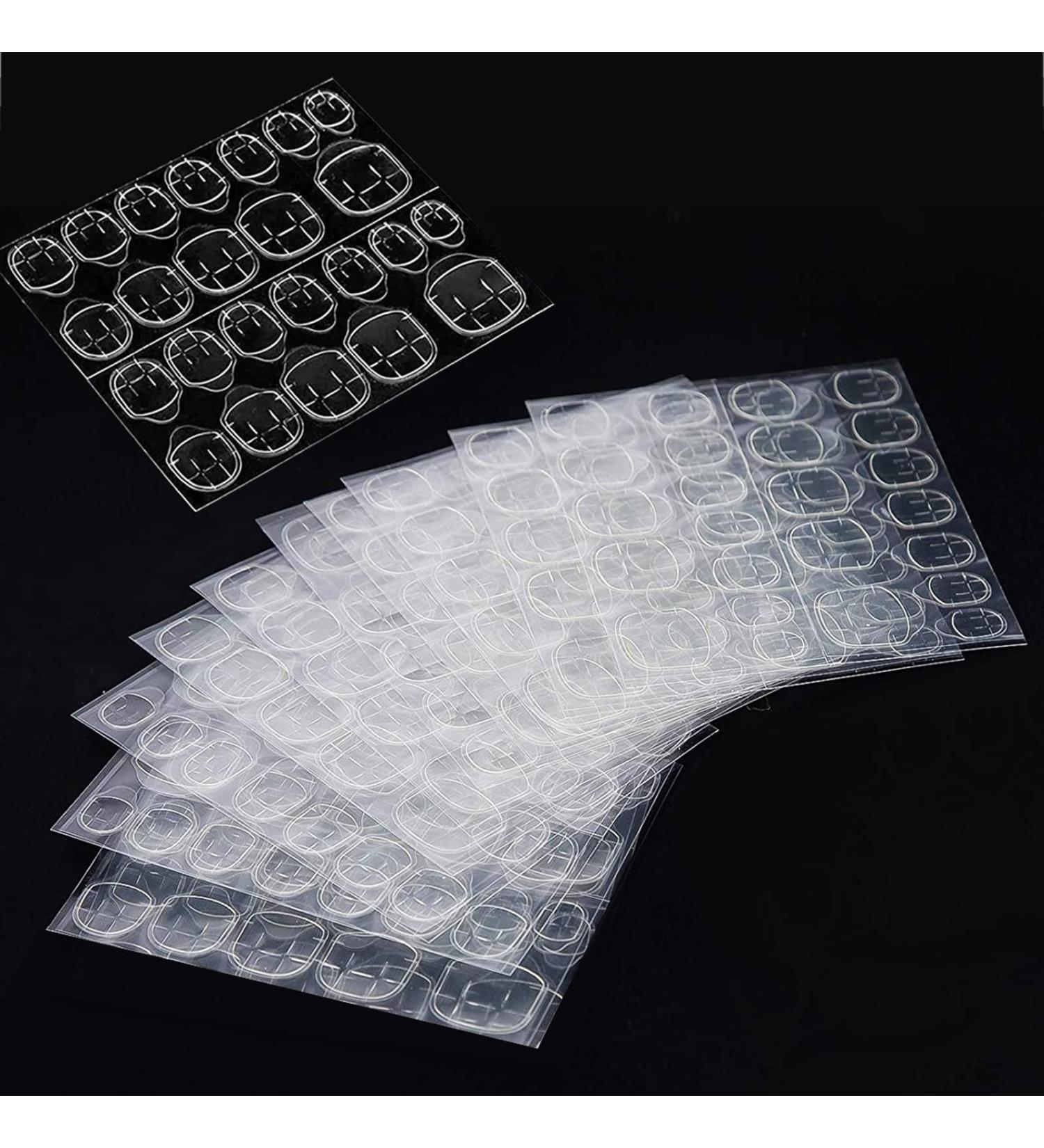 ILamourCar False Nails Stickers 240 Pcs Double-Side Glue Nail Sticker Waterproof Breathable False Nail Glue Stickers for DIY Nail Art Decoration (10 Sheets) - Buy Online on SooperMarket.com